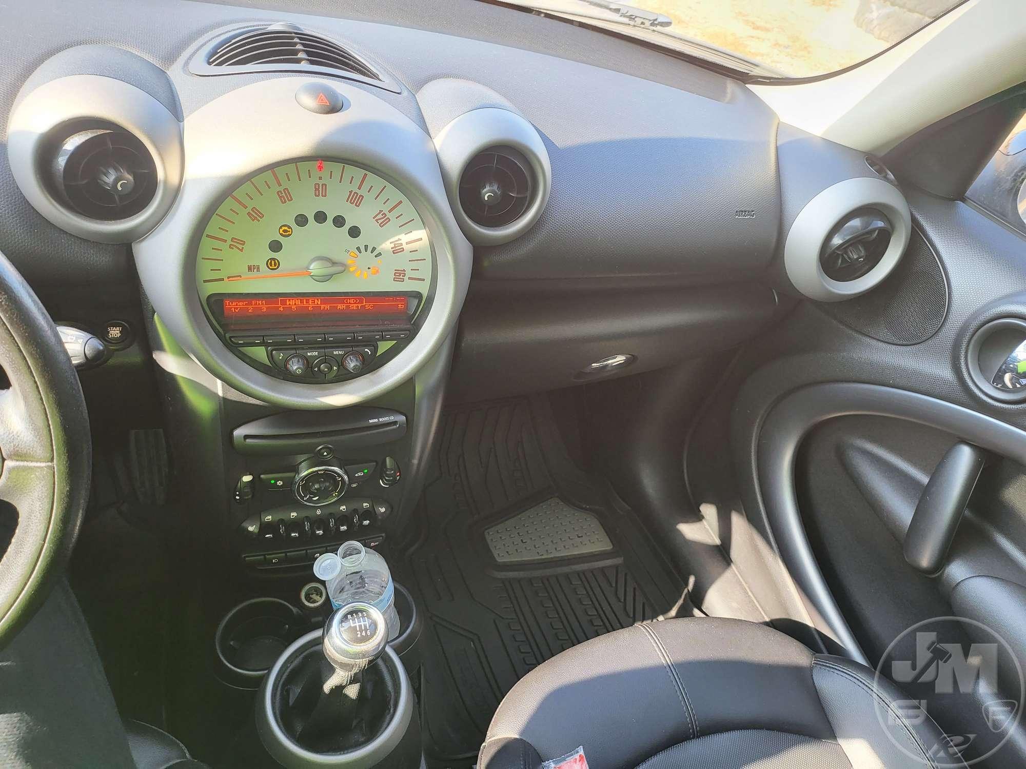 2012 MINI COOPER S AUTOMOBILE VIN: WMWZC3C53CWM26884