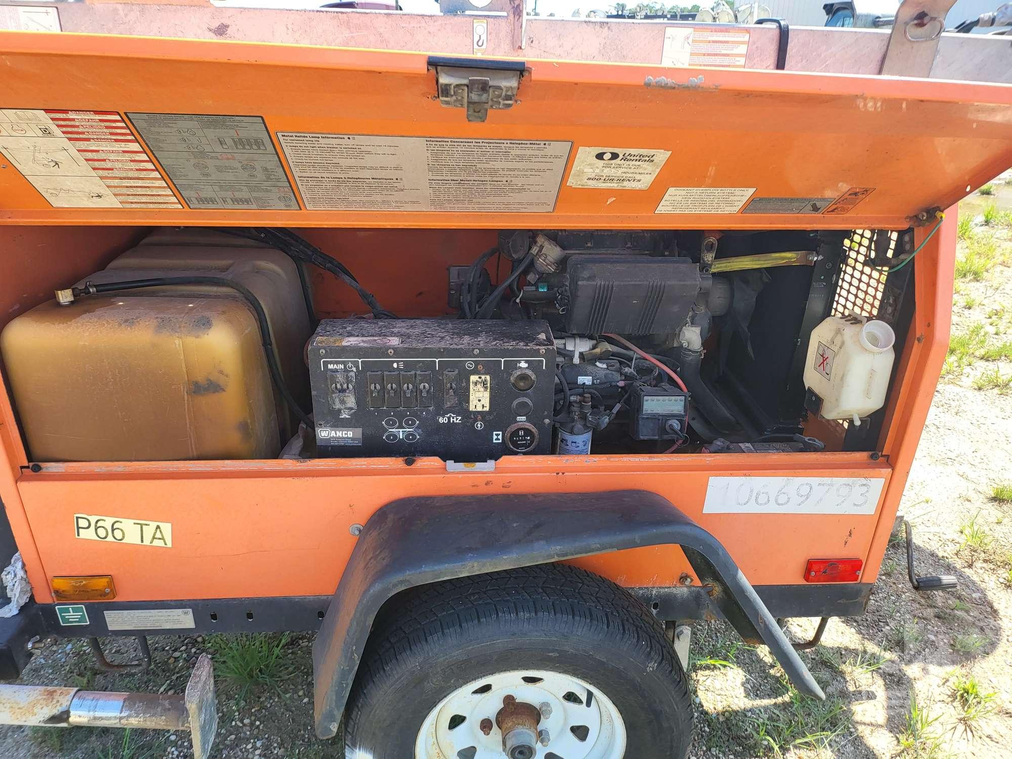 2017 WANCO WLT 4 BULB LIGHT TOWER