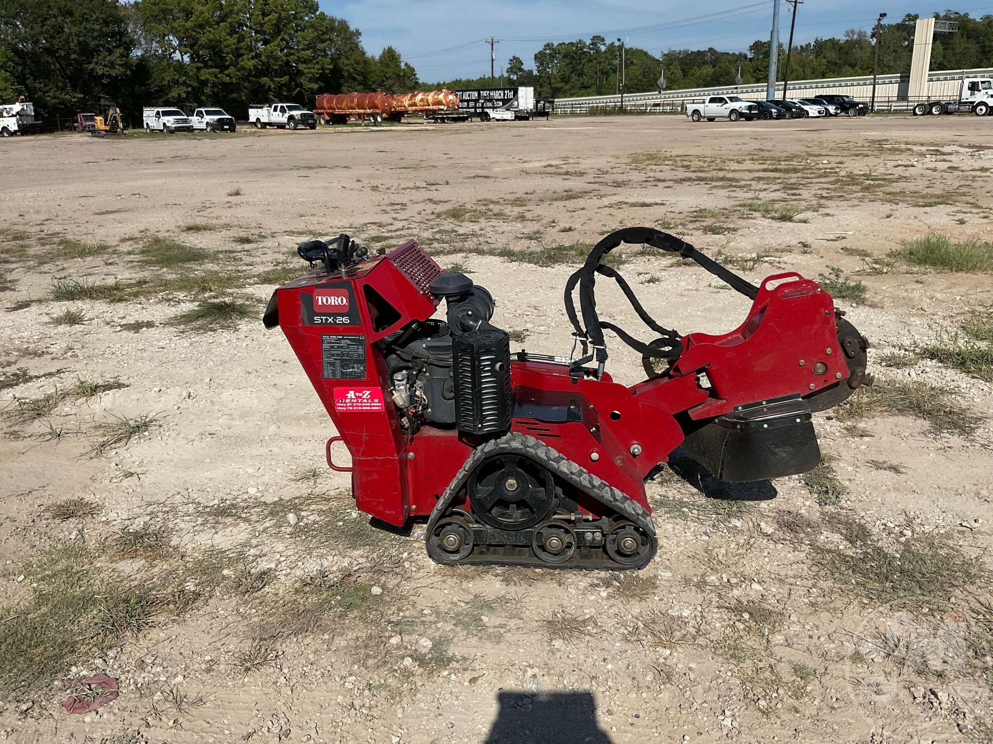 2019 TORO  STX-26 SN: 409157472 STUMP GRINDER