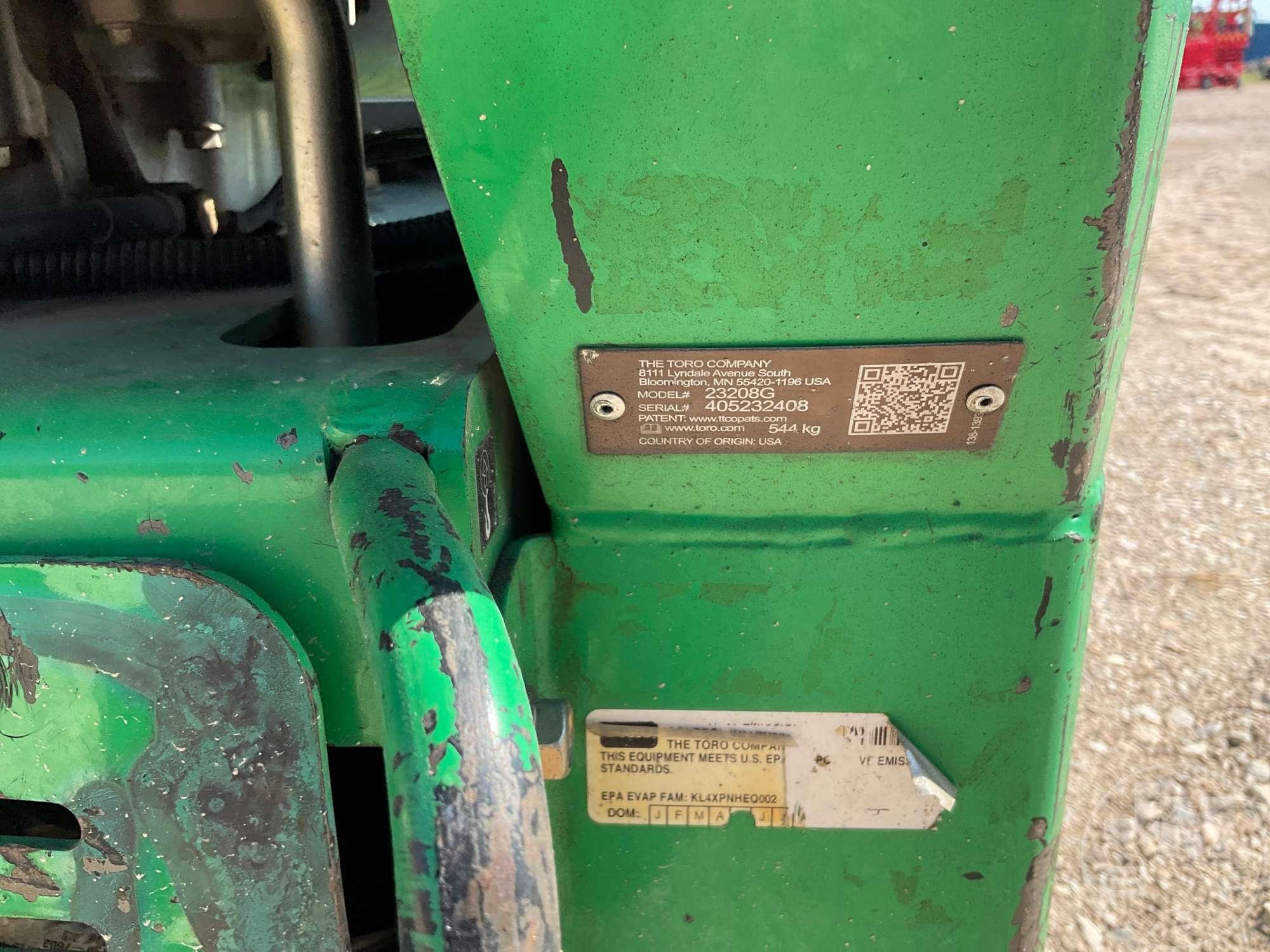 2019 TORO  STX-26 SN: 405232408 STUMP GRINDER