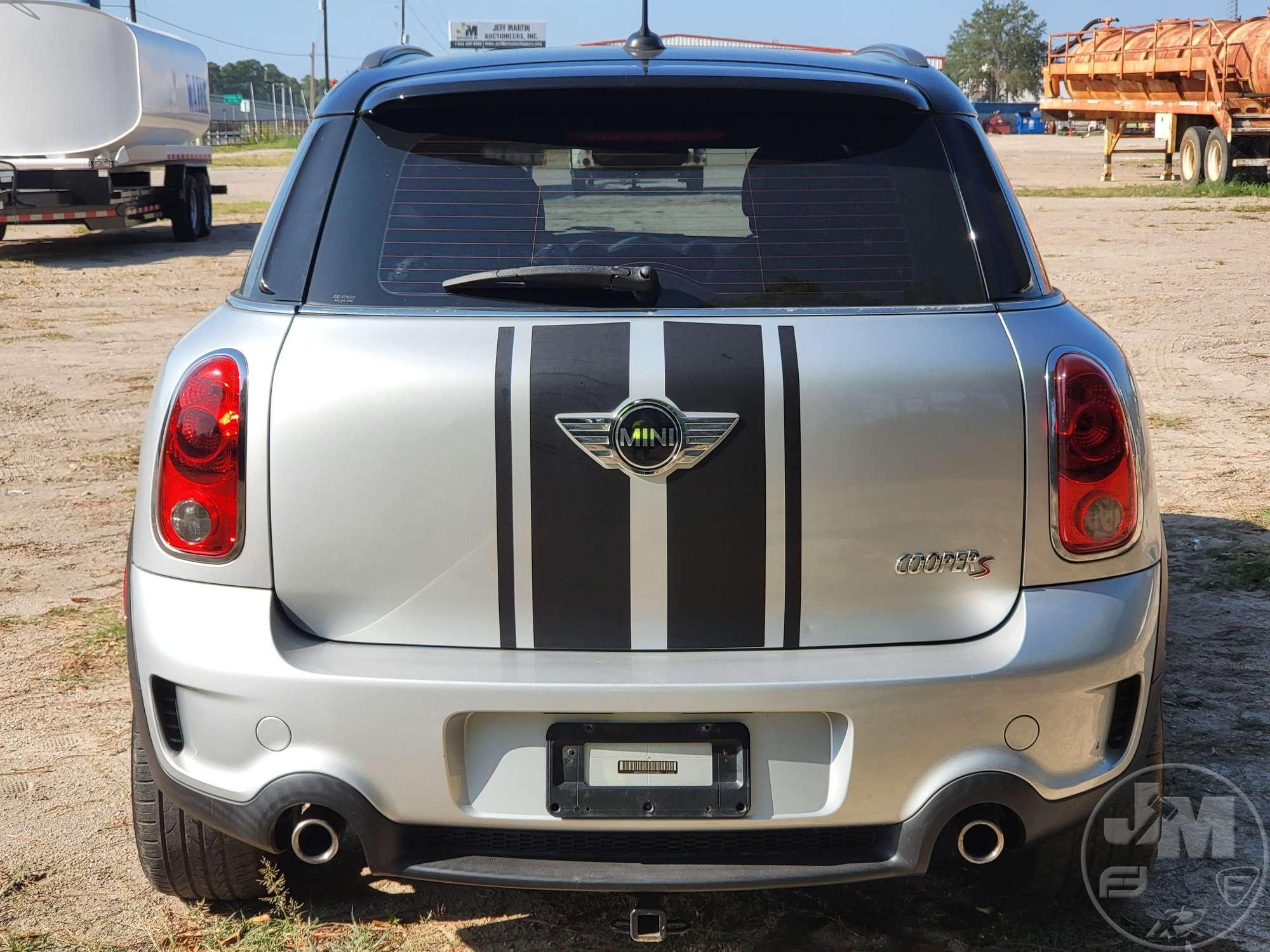 2012 MINI COOPER S AUTOMOBILE VIN: WMWZC3C53CWM26884