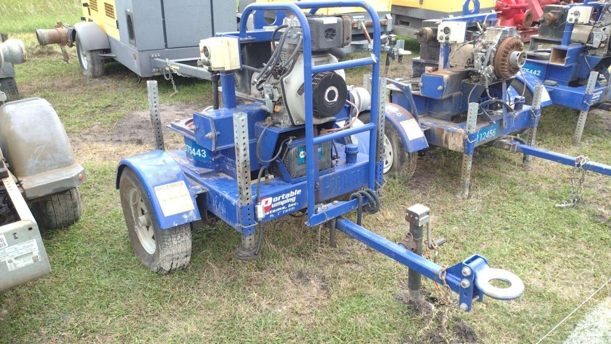 DOUBLE DIAPHRAGM 4" PORTABLE PUMP SN: 4DD1170