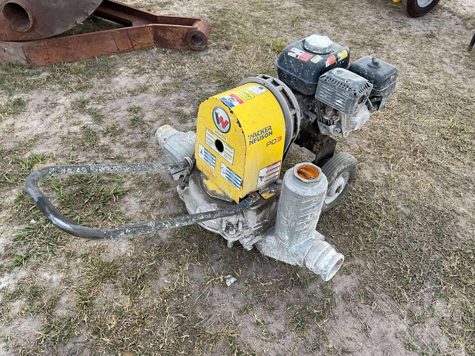 2014 WACKER NEUSON PDT3A 3”...... PUMP SN: 20265397