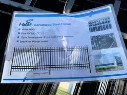 2023 FENS FEN20 10' X 7' GALVANIZED STEEL FENCE, (20)