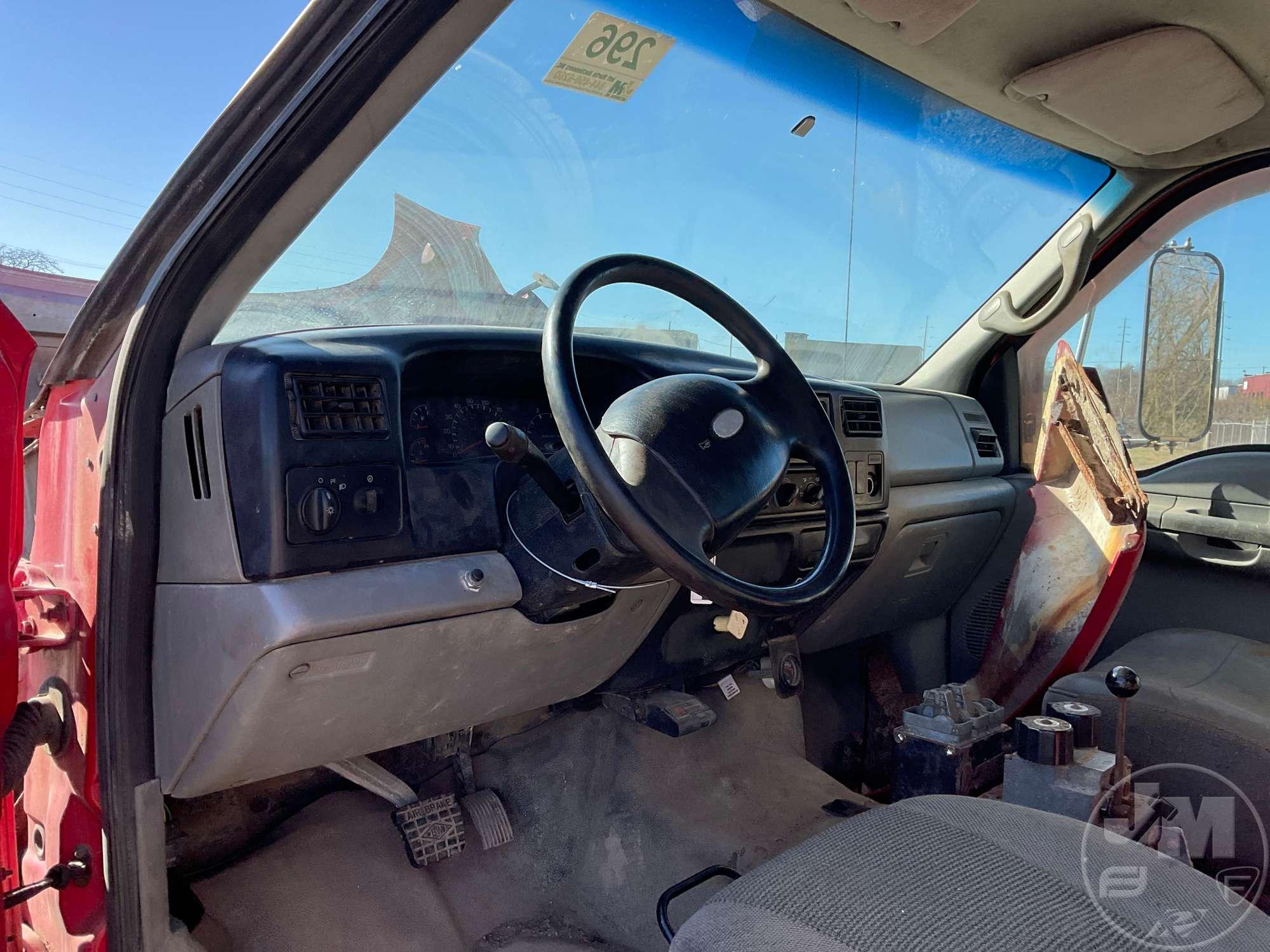 2008 FORD F-750 SINGLE AXLE REGULAR CAB VIN: 3FRWF75C38V077861