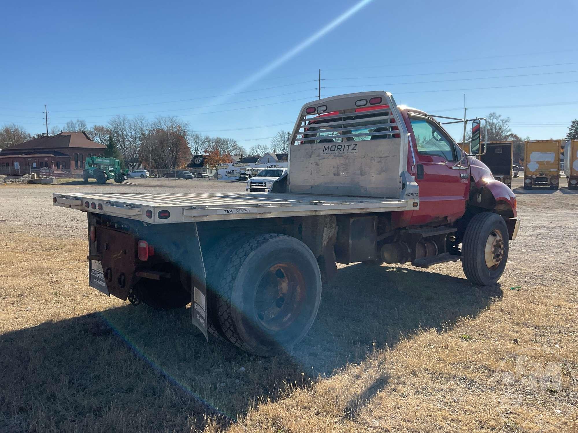 2008 FORD F-750 SINGLE AXLE REGULAR CAB VIN: 3FRWF75C38V077861