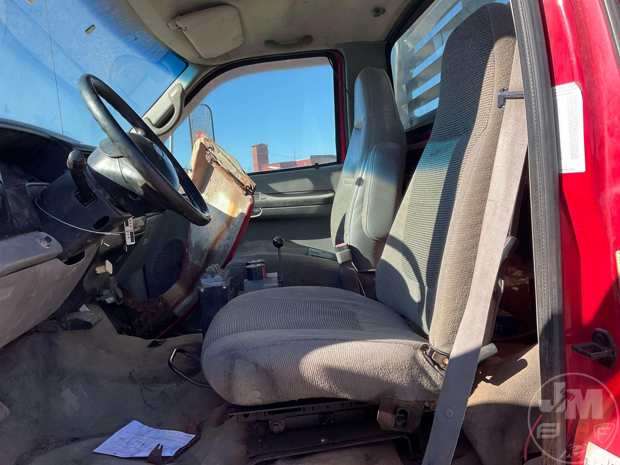 2008 FORD F-750 SINGLE AXLE REGULAR CAB VIN: 3FRWF75C38V077861