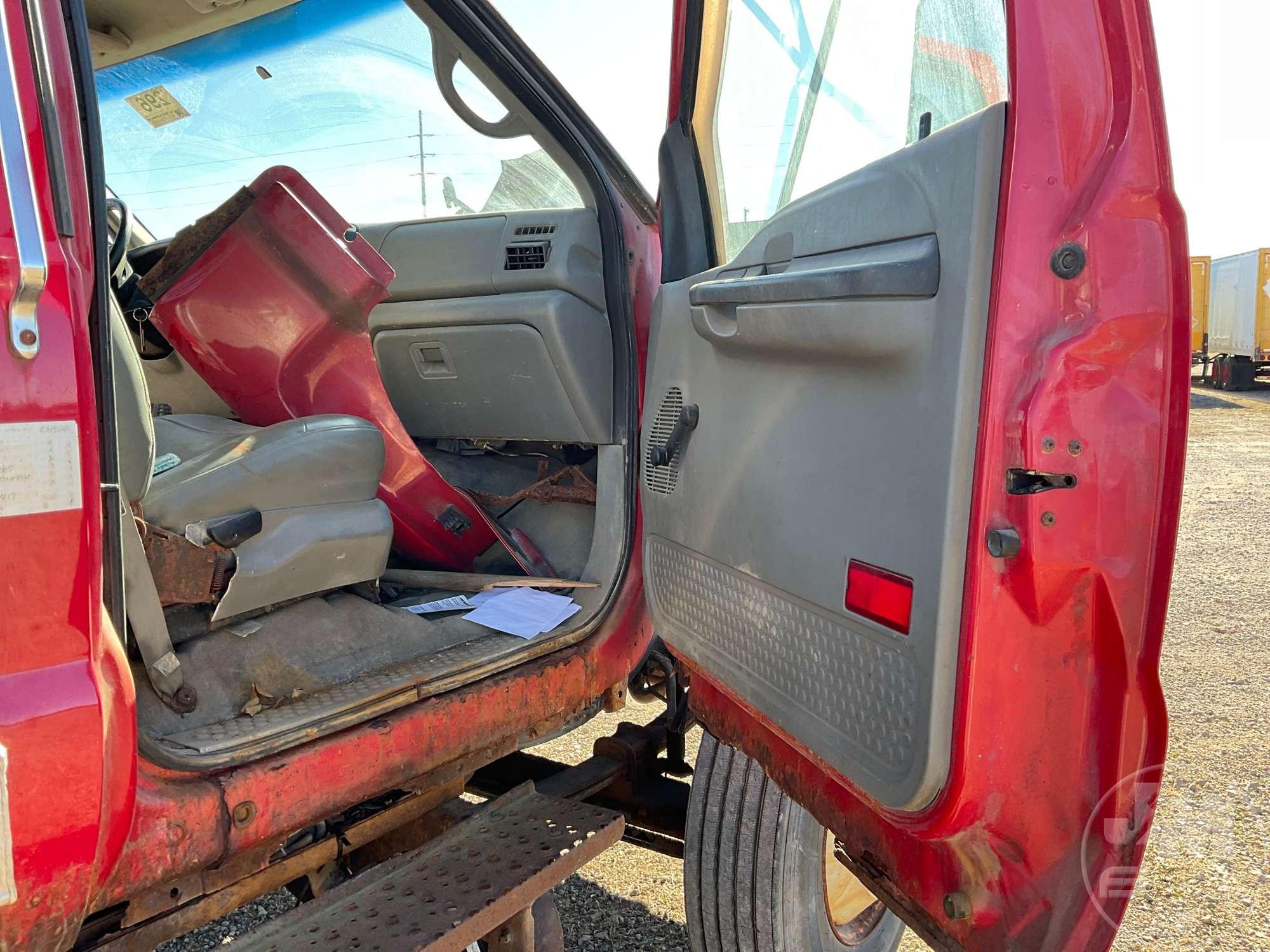 2008 FORD F-750 SINGLE AXLE REGULAR CAB VIN: 3FRWF75C38V077861