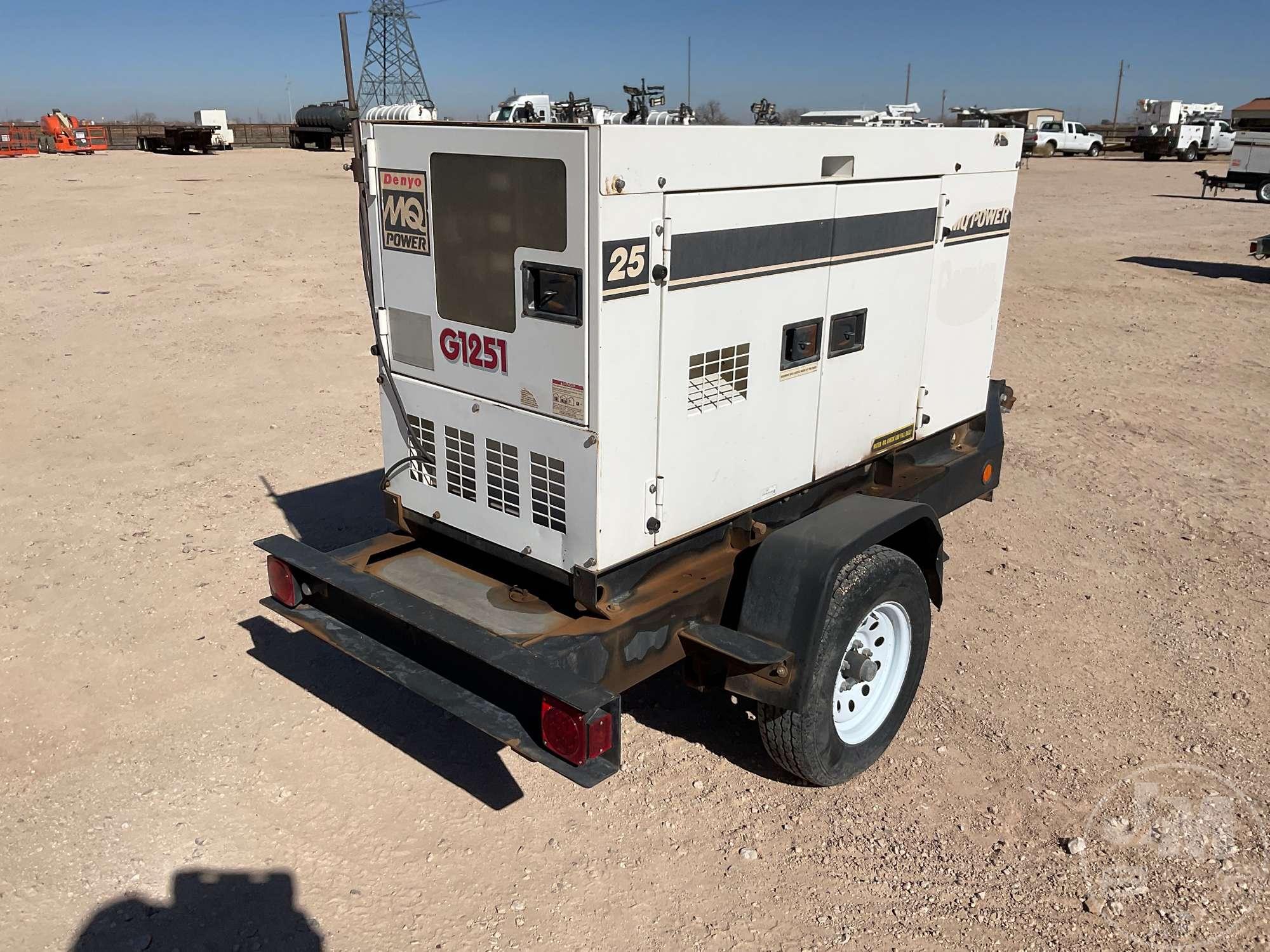 2012 MULTIQUIP DCA-25SSIU3 20 KW PORTABLE GENERATOR 7111413