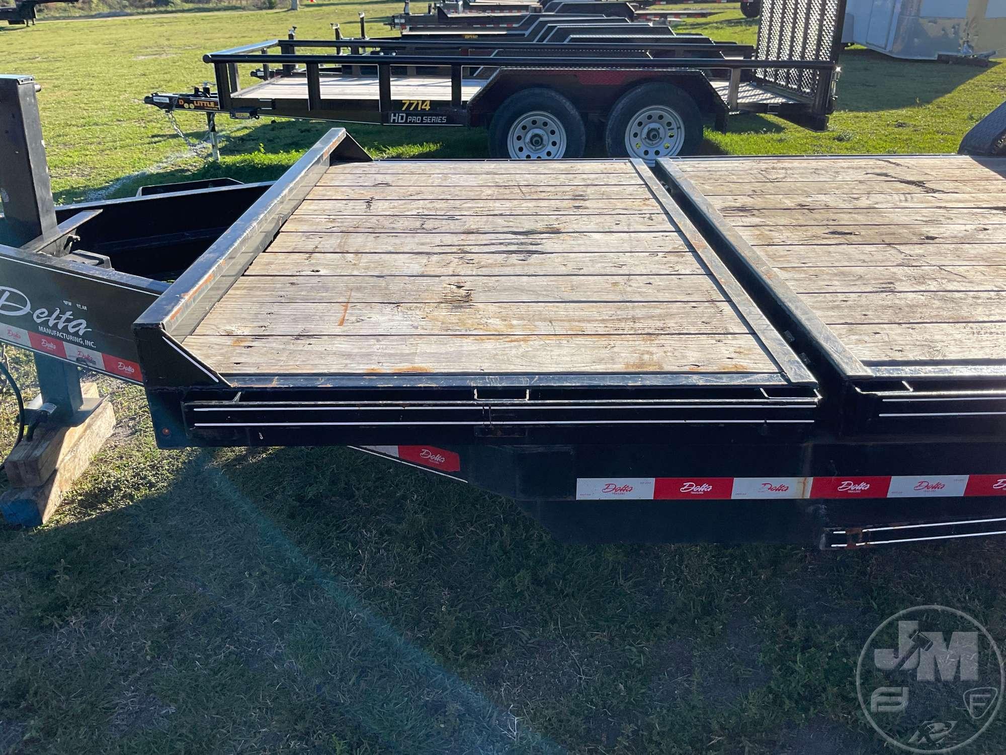 2022 DELTA MANUFACTURING, INC. TILT TRAILER 6'6"X20' VIN: 4MWBT2020NN057833