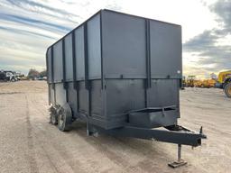 CUSTOM BUILT DUMP TRAILER 8'X14'