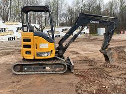 2019 DEERE 26G MINI EXCAVATOR SN: 1FF026GXEKK265239