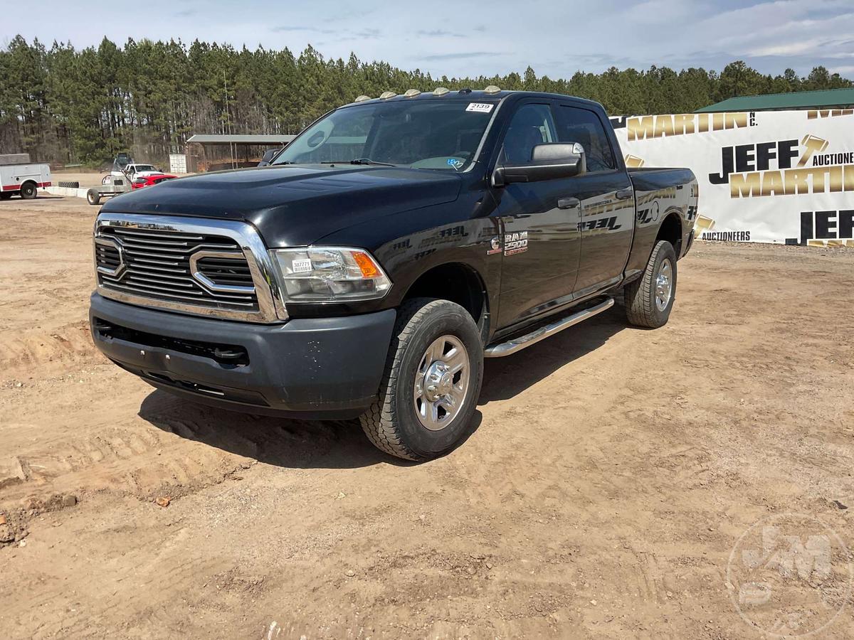 2013 RAM 2500 CREW CAB 4X4 PICKUP VIN: 3C6UR5CL5DG594233