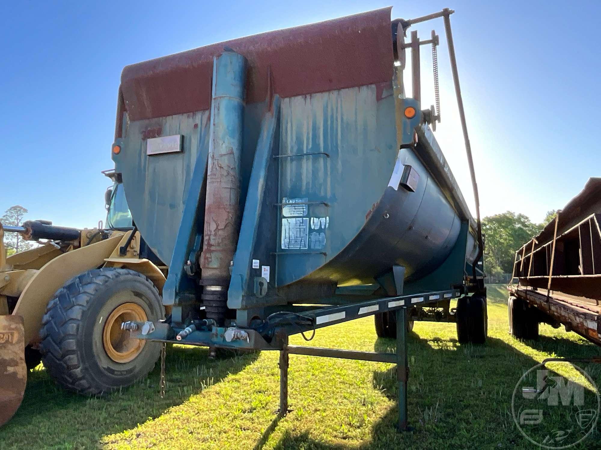 1999 TRAVIS BODY & TRAILER, INC. 38' STEEL  HALF ROUND DUMP TRAILER VIN: 1T97A3720X1247912