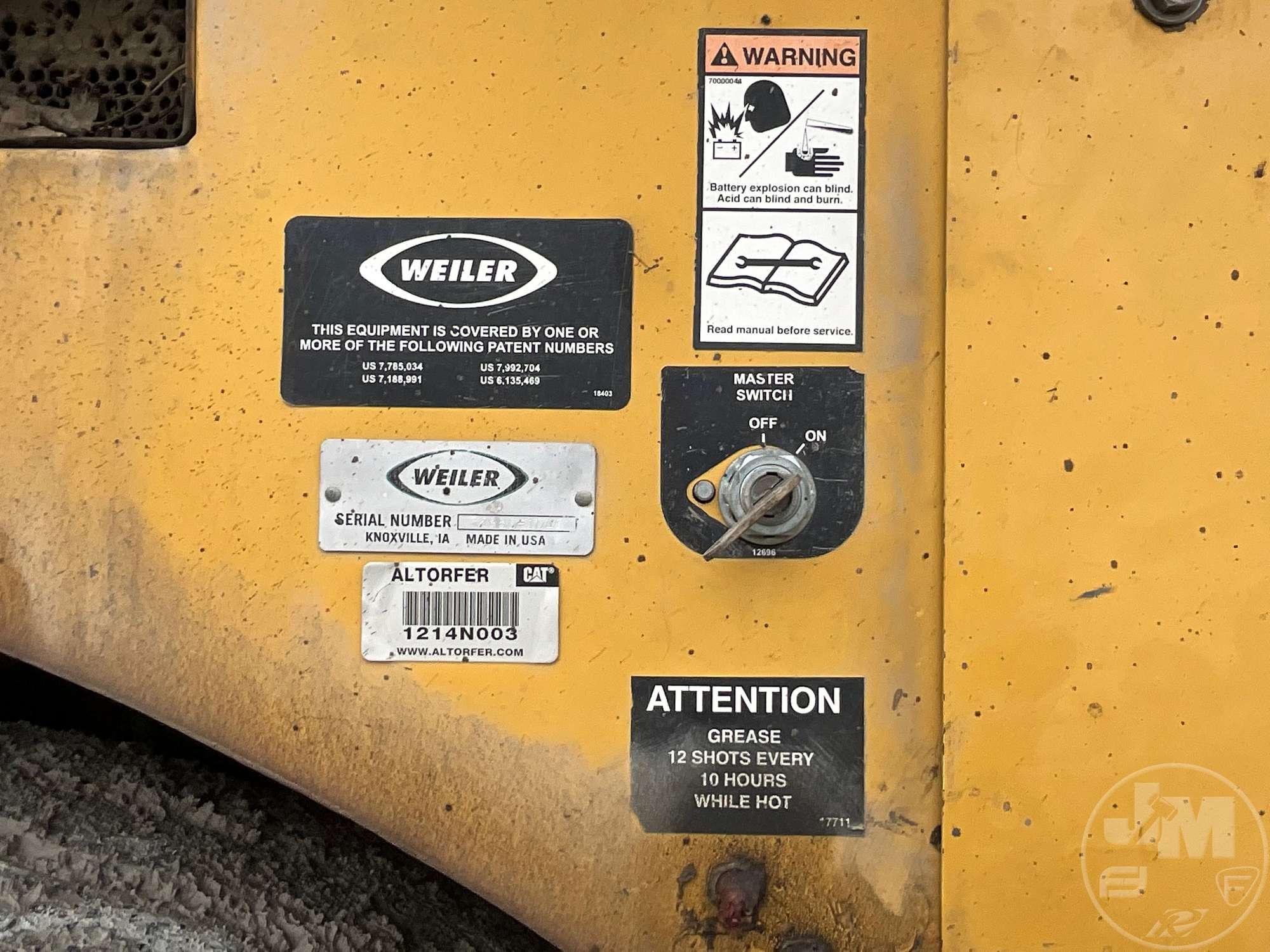 WEILER E2850 MATERIAL TRANSFER UNIT SN: E2850-1040