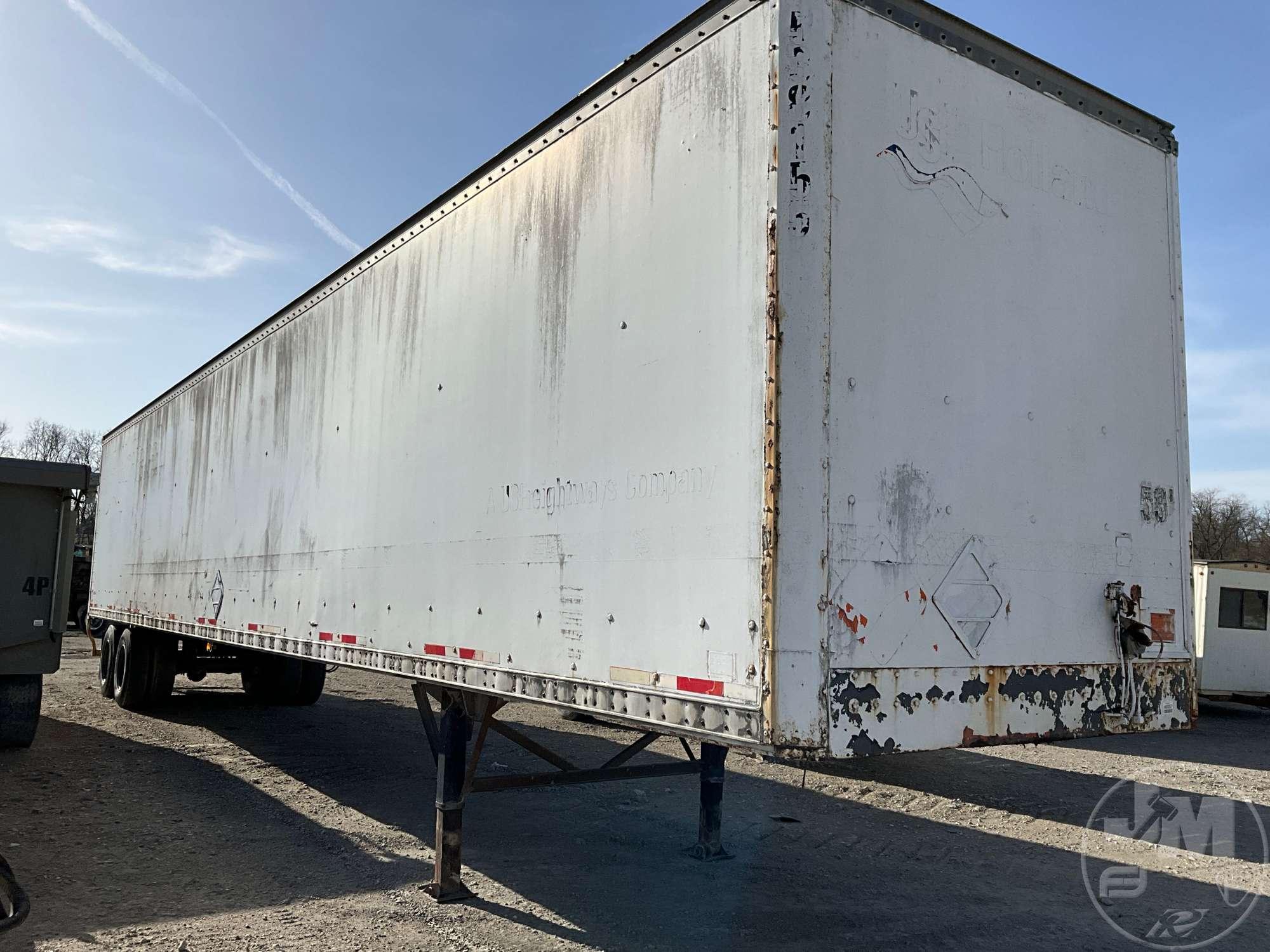1998 WABASH 53'X102" VAN TRAILER VIN: 1JJV592W3WL457281