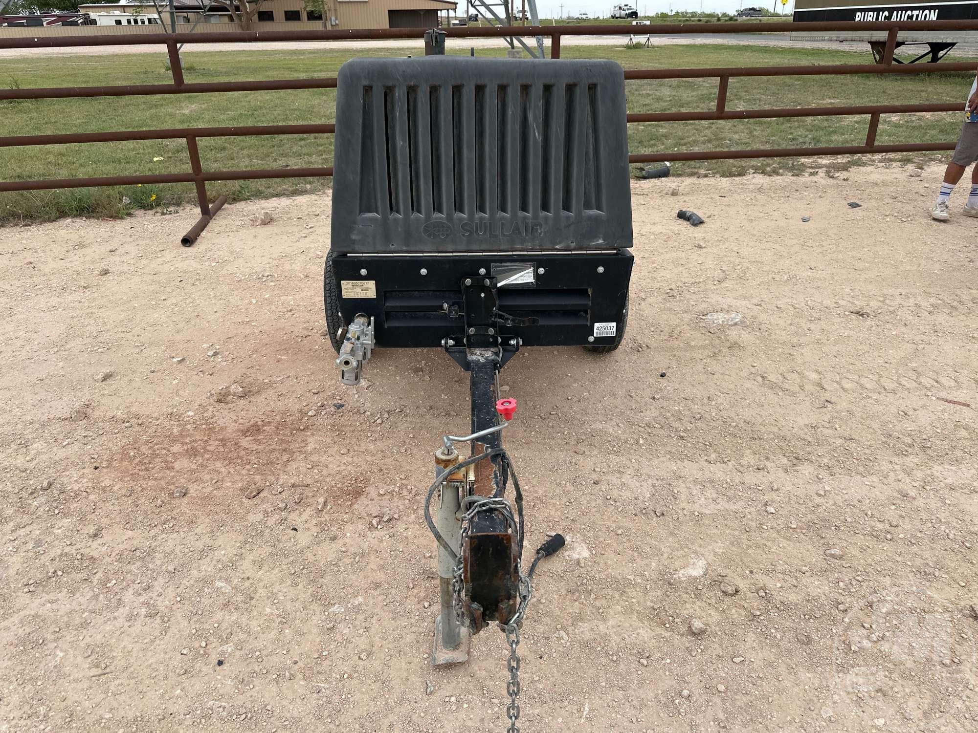 2018 SULLAIR 185DPQ PORTABLE AIR COMPRESSOR SN: 201805070017