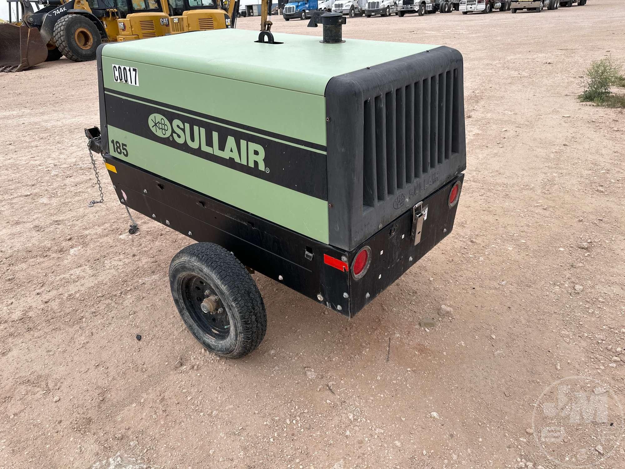 2018 SULLAIR 185DPQ PORTABLE AIR COMPRESSOR SN: 201805070017