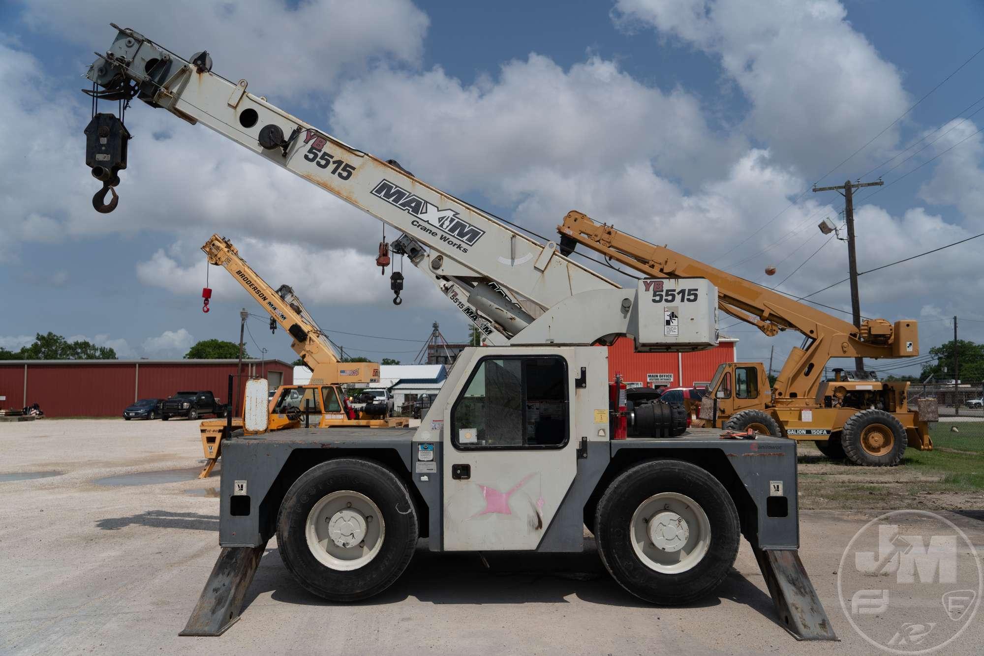 2009 GROVE YB5515 CARRY DECK CRANE SN: 321347