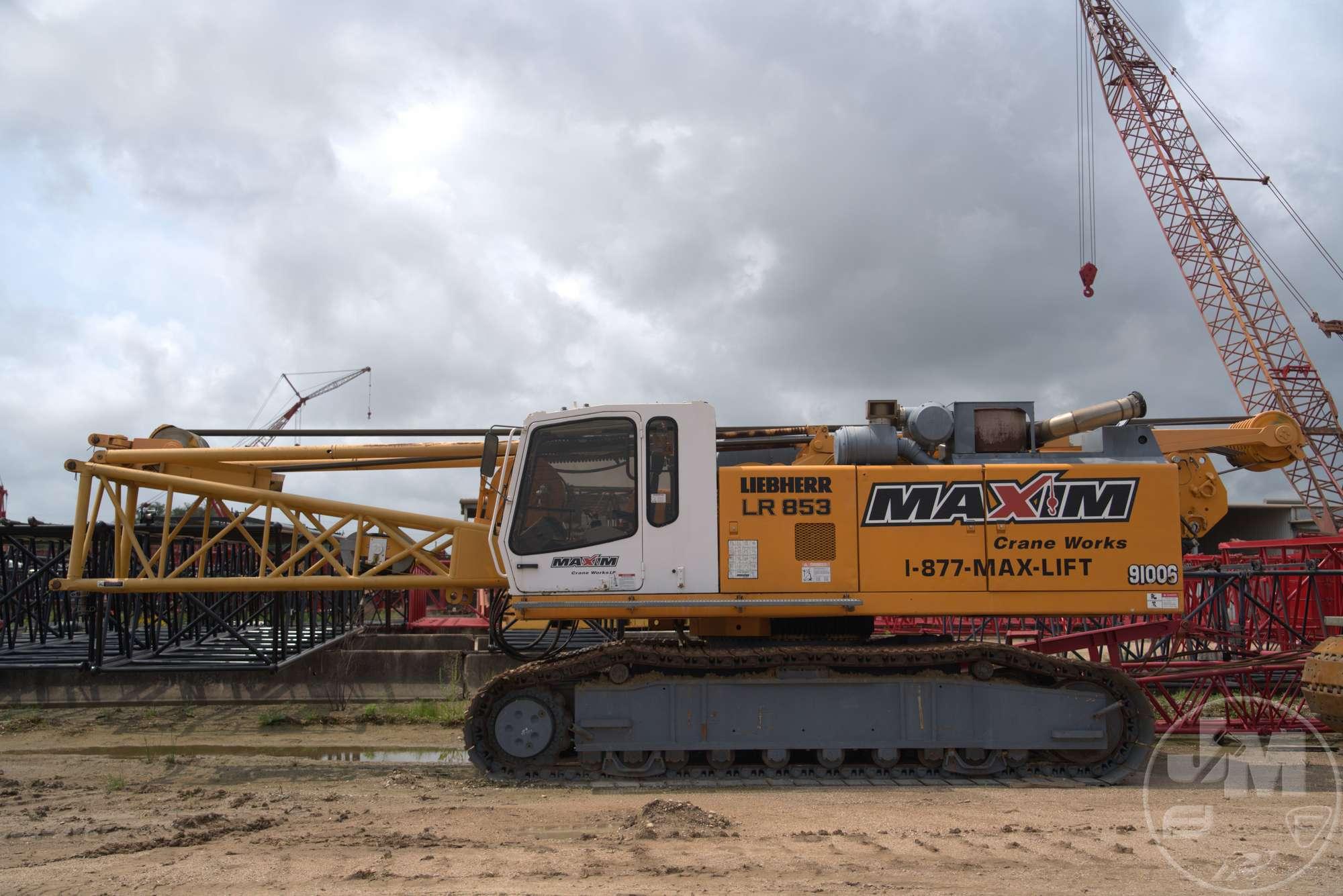 2001 LIEBHERR LR 853 CRAWLER CRANE SN: 184456