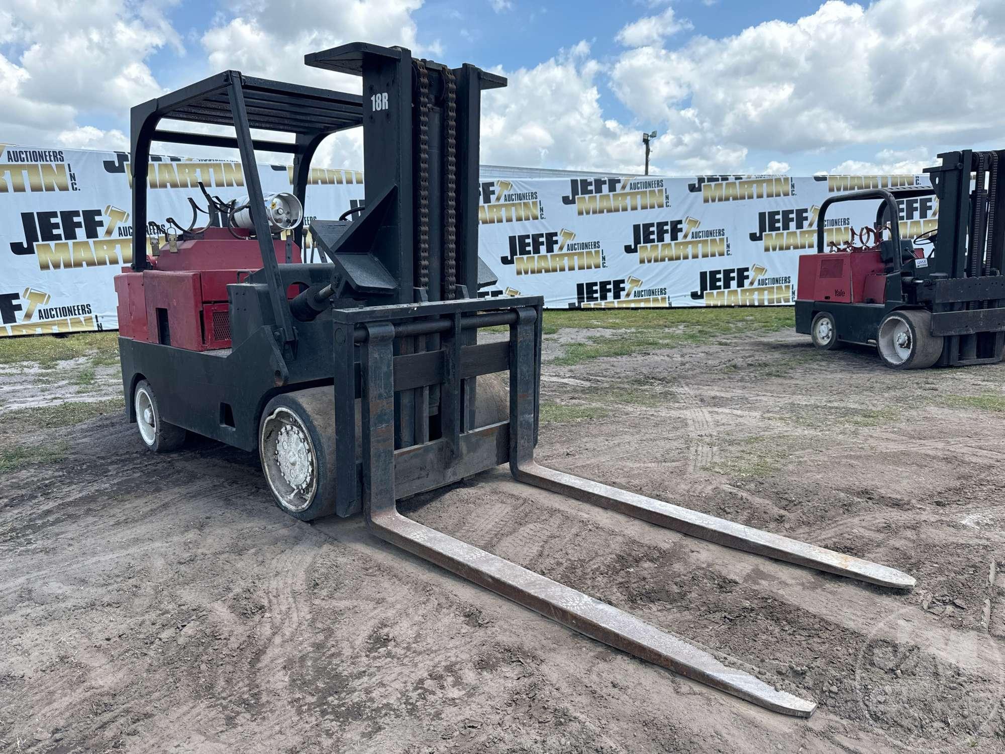 1996 ROYAL TA180 CUSHION TIRE FORKLIFT SN: 291L307