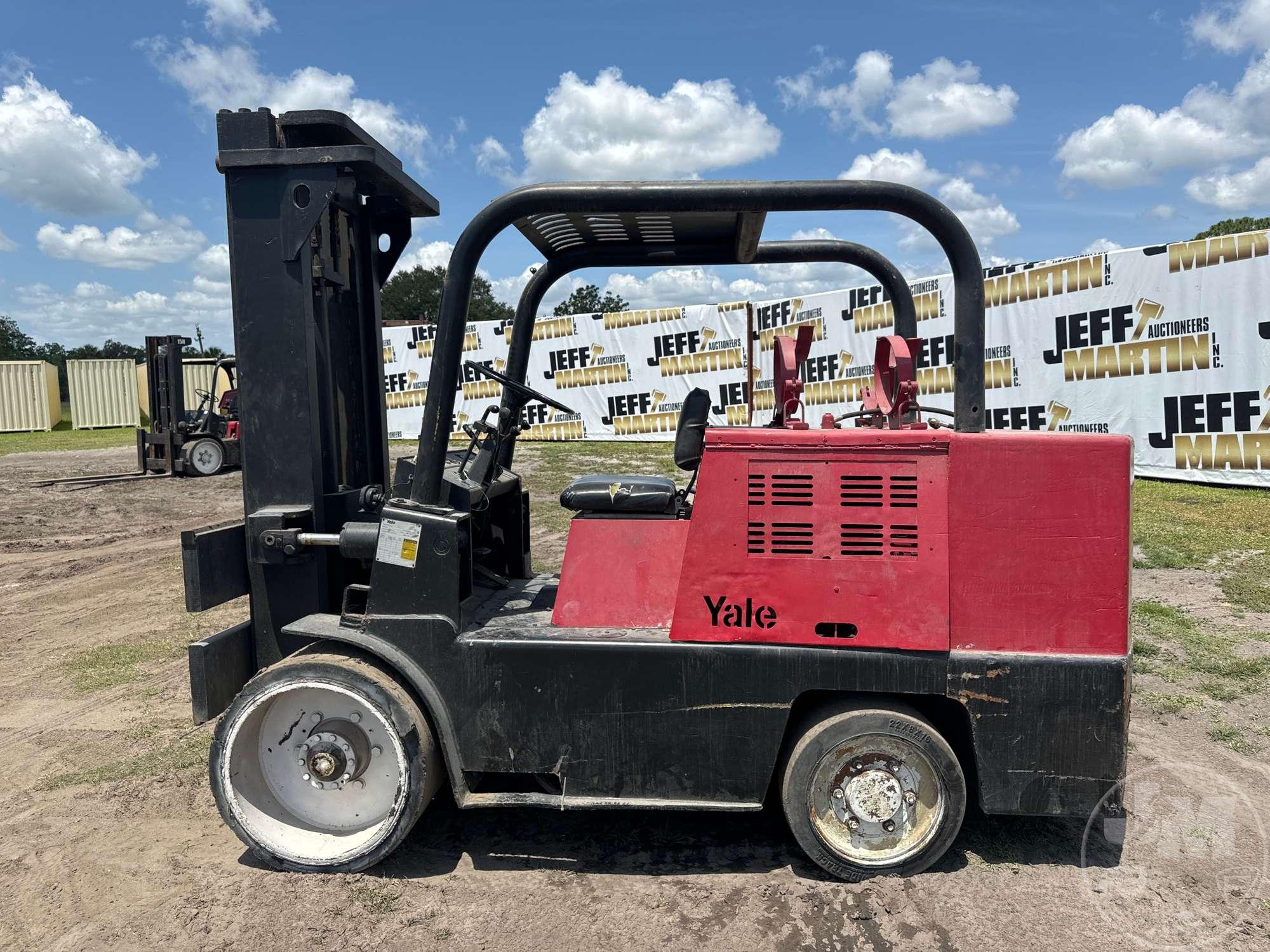 1995 YALE GLC150SBS096 CUSHION TIRE FORKLIFT SN: 361769