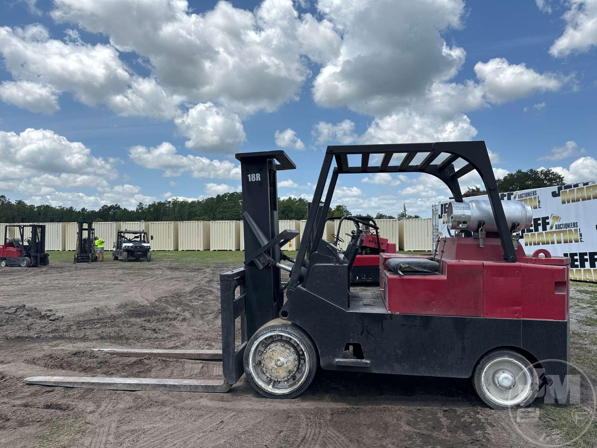 1996 ROYAL TA180 CUSHION TIRE FORKLIFT SN: 291L307