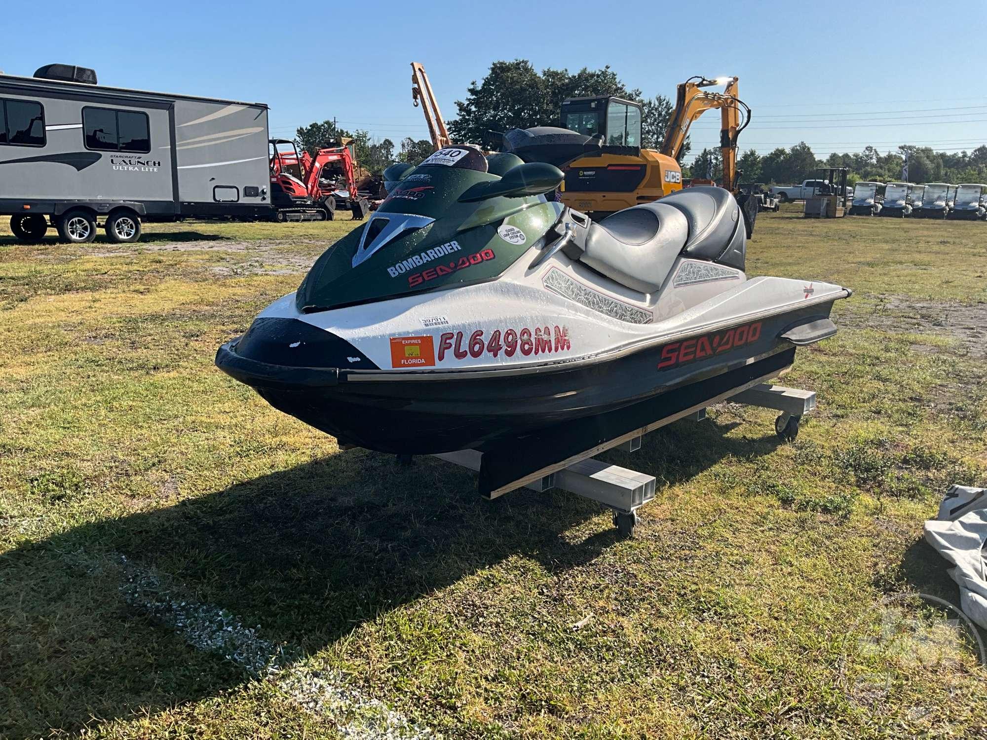 2004 SEA-DOO BOMBARDIER VIN ZZN30582L304 JET SKI