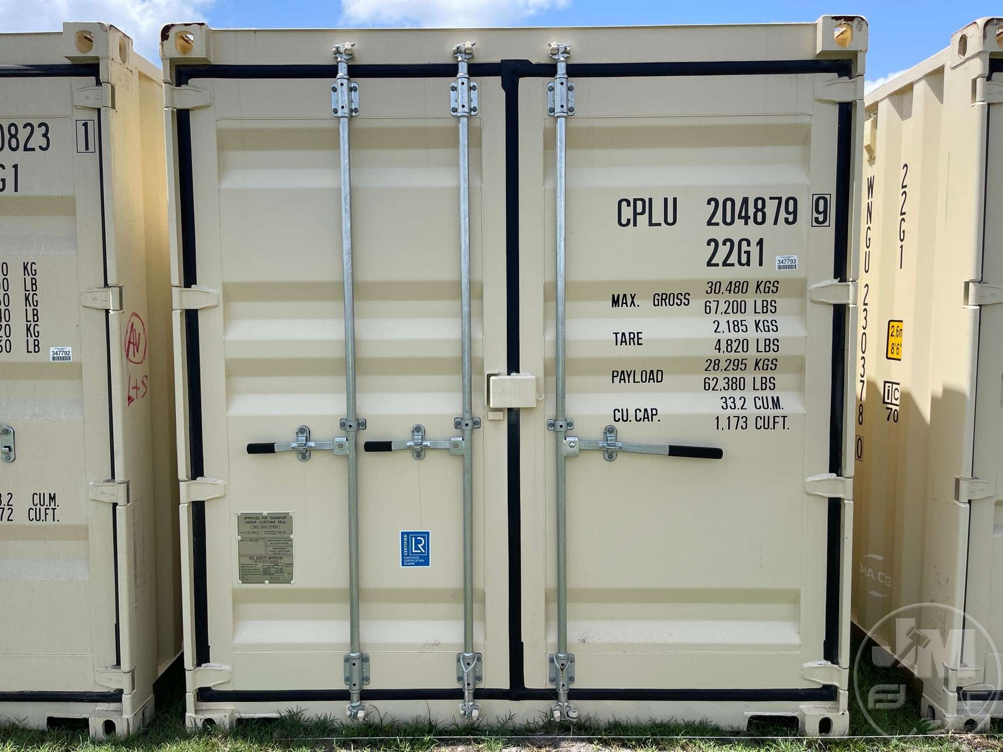 2022 SHANGHAI  20' CONTAINER SN: CPLU2048799