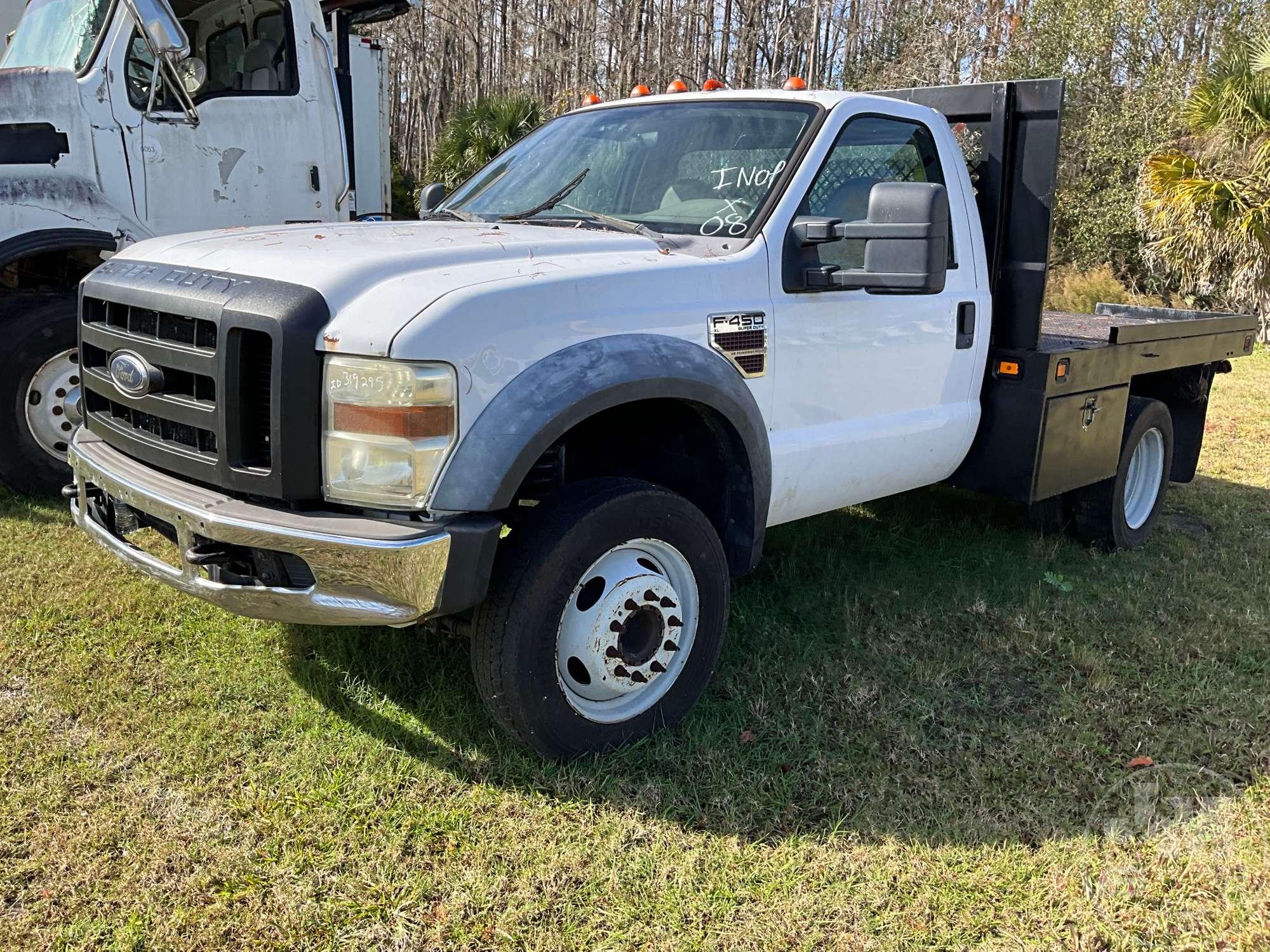 2008 FORD F-450 S/A VIN: 1FDXF46R08EC78143