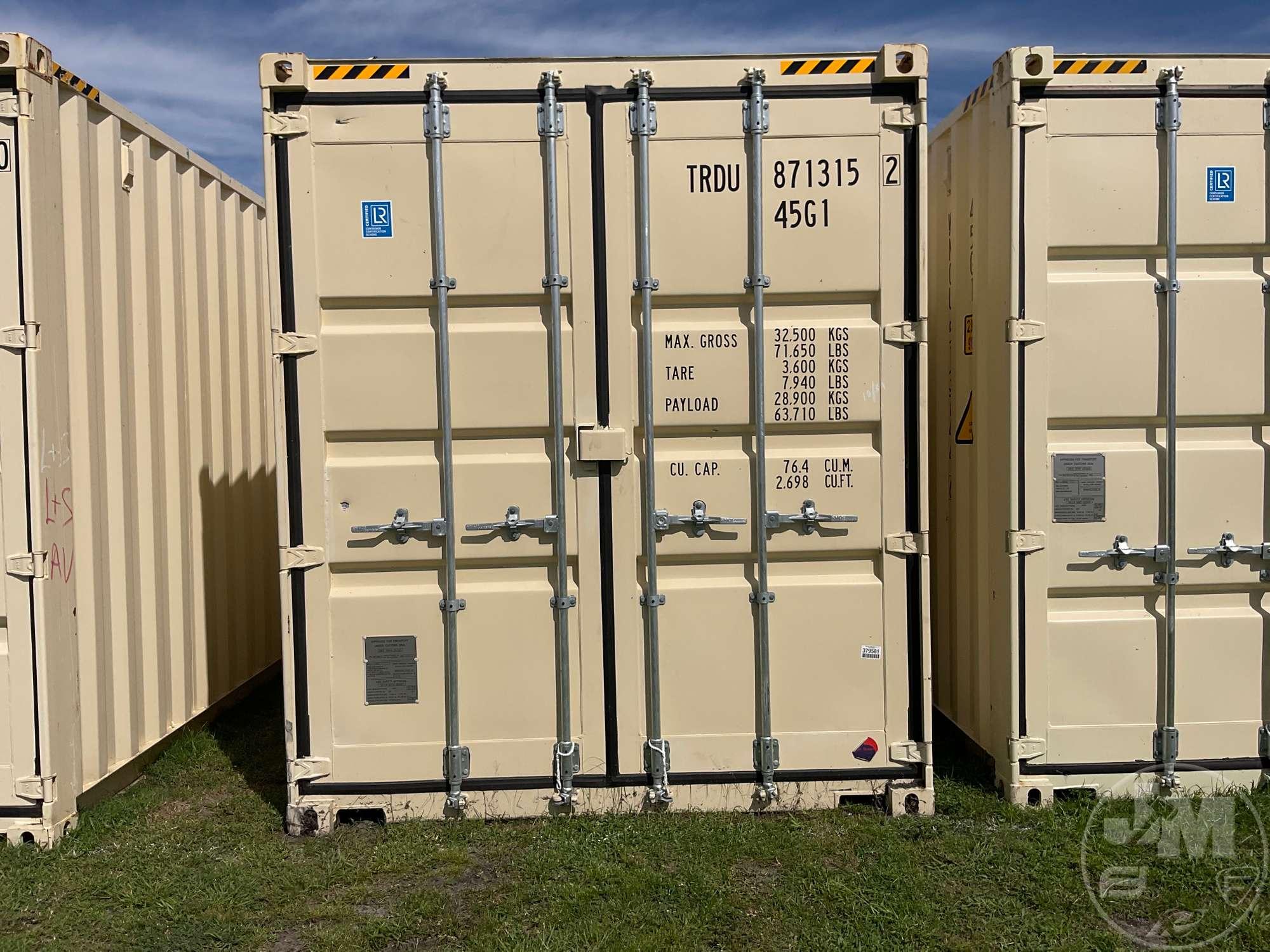 2022 PAN OCEAN CONTAINER SUPPLIES 40' CONTAINER SN: TRDU8713152