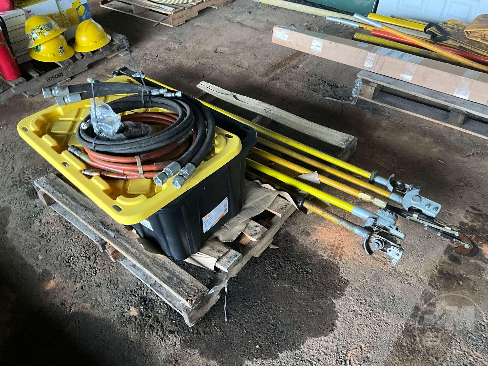MISC POLE SAW PARTS & HYDRAULIC HOSES