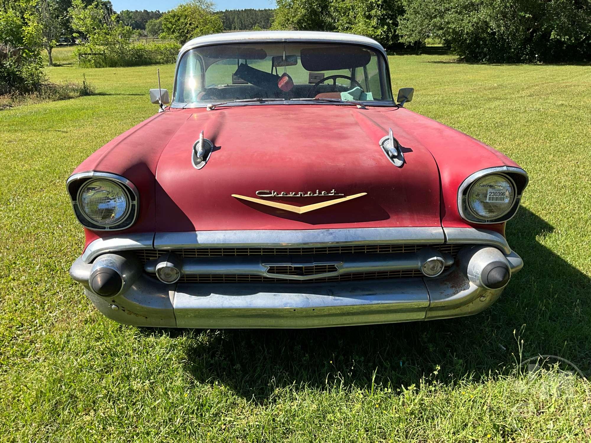 1957 CHEVROLET BELAIR VIN: VB57A127804