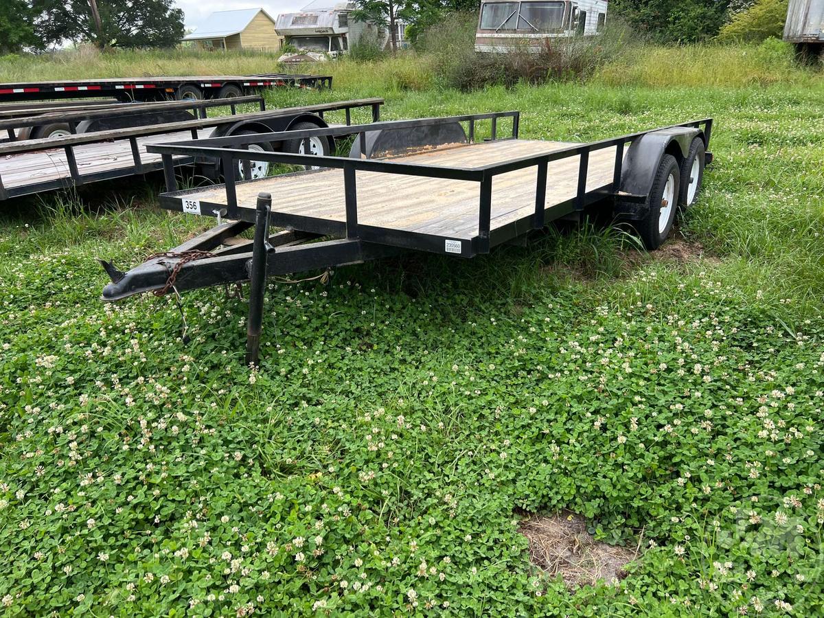 2010 DAVID BREWER IMPLEMENT INC. DAVID BREWER IMPLEMENT INC. UTILITY TRAILER 7'X16' VIN: 4EDUS1627BT