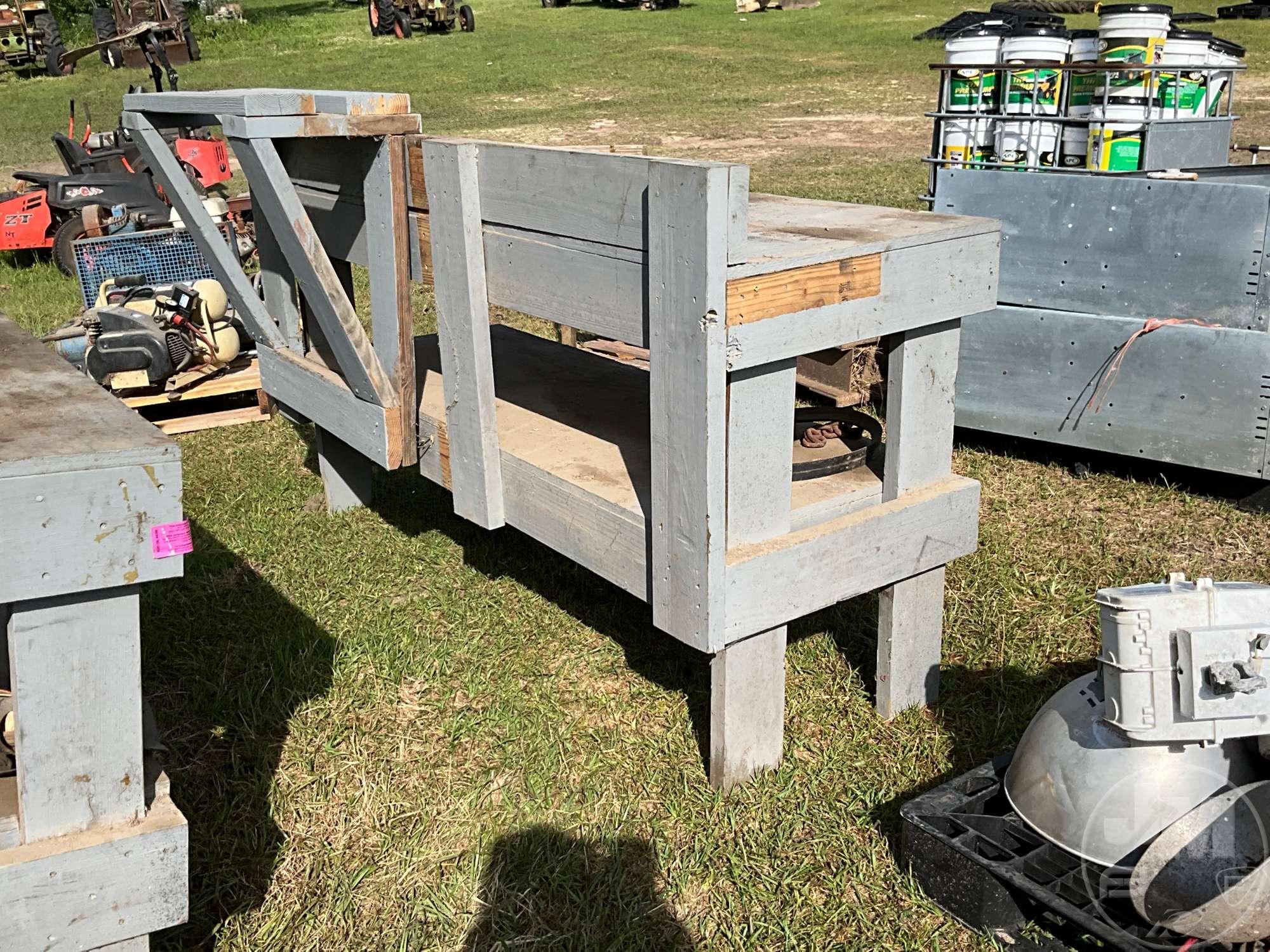 39”......X73.5”......X46”...... WOODEN WORK TABLE