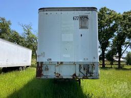 1986 FRUEHAUF 48'X102" VAN TRAILER VIN: 1H2V04824GA021206