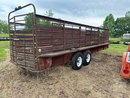 HANOVER VIN: 0469660 CATTLE TRAILER