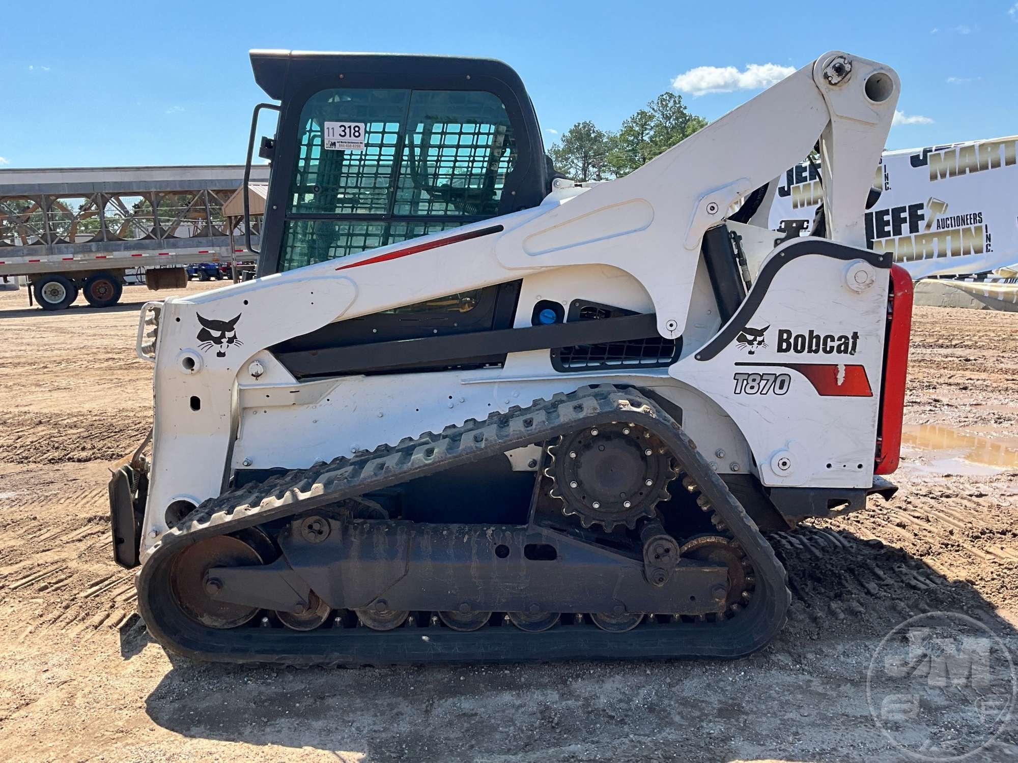 2019 BOBCAT MODEL T870 MULTI TERRAIN LOADER SN: B47C14236