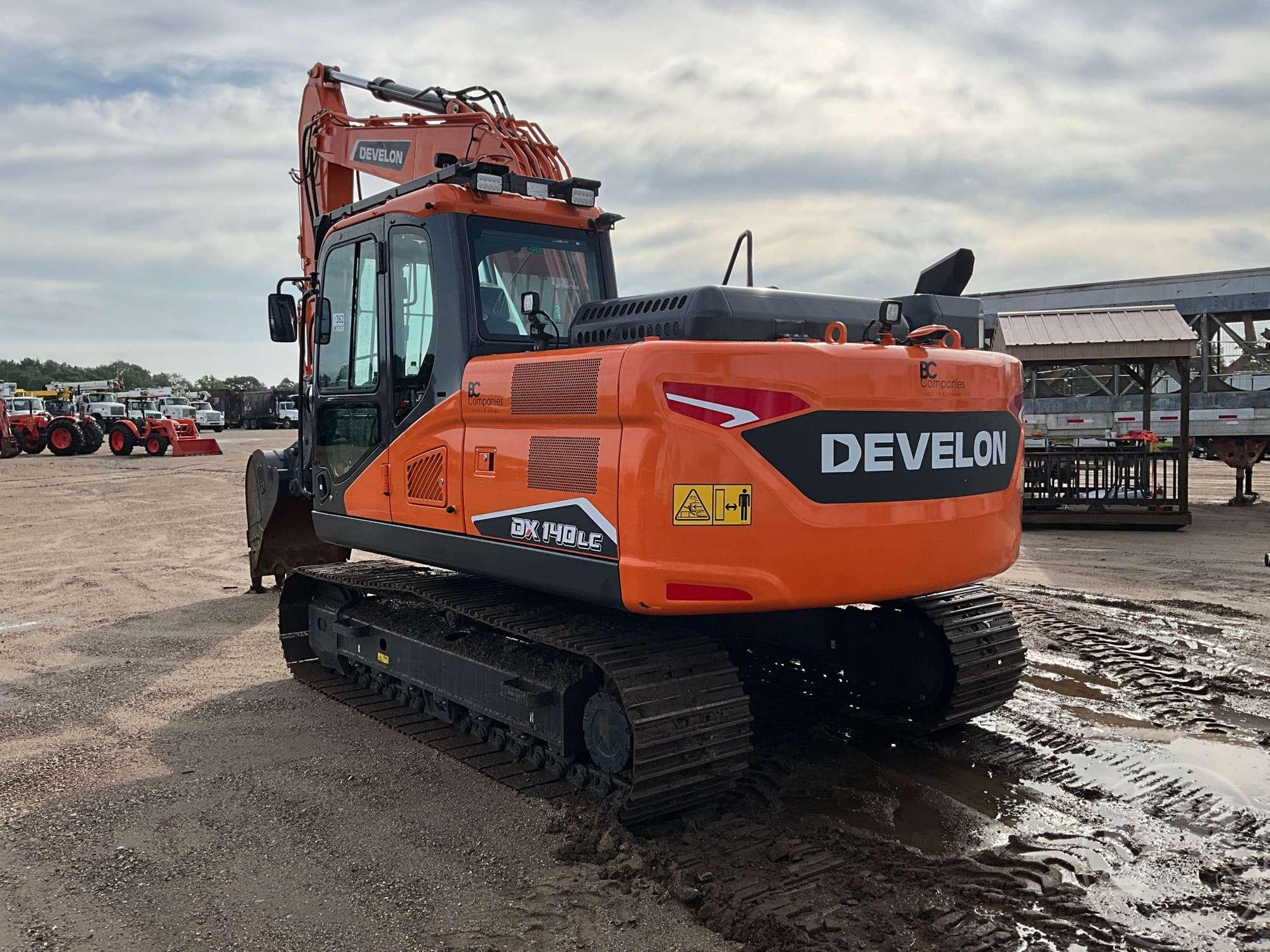 2023 DOOSAN DX 140LC-7 HYDRAULIC EXCAVATOR SN: DHKCEBDTLN0001357