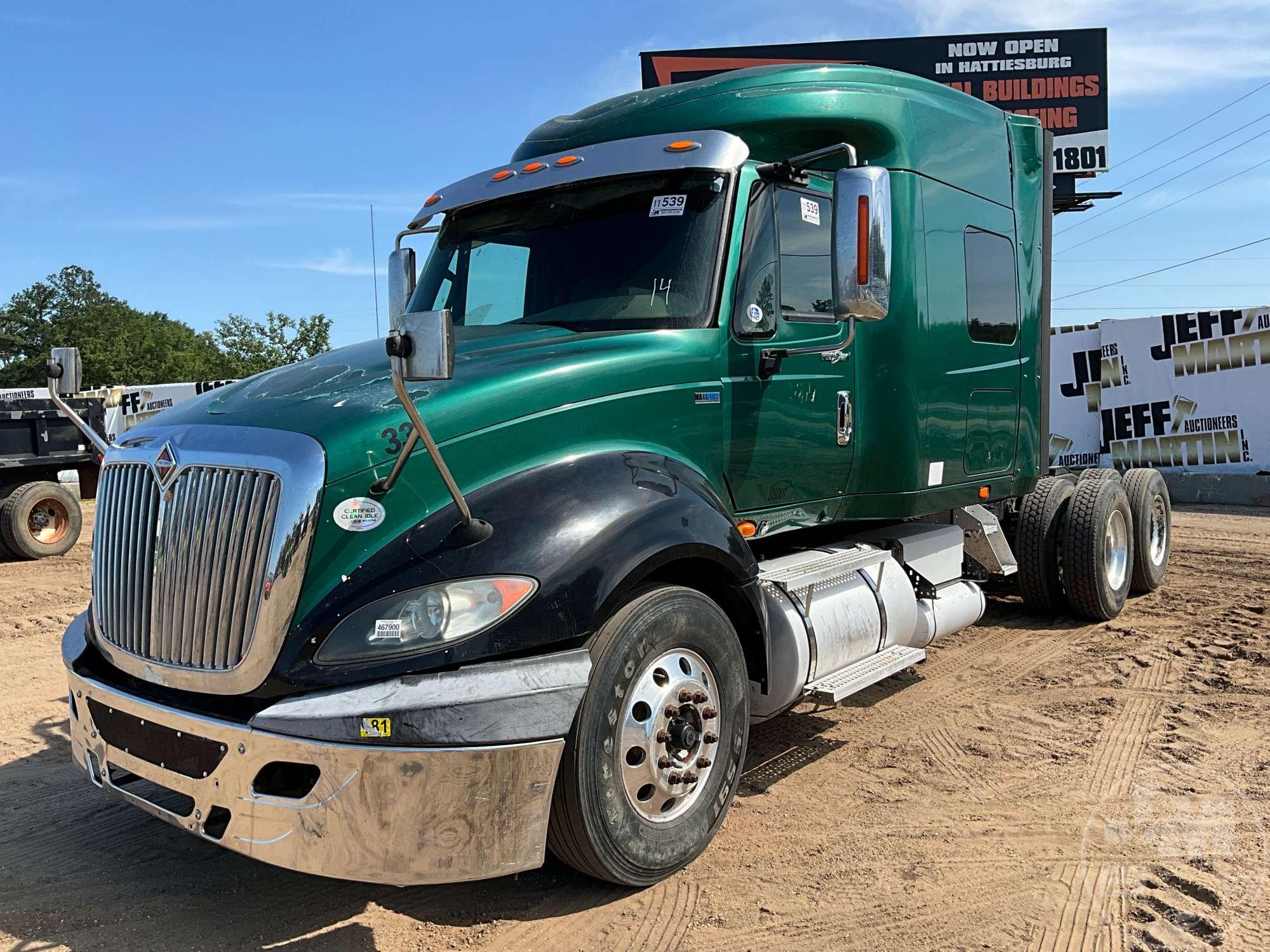 2014 INTERNATIONAL LF687 PROSTAR+122 6X4 TANDEM AXLE TRUCK TRACTOR VIN: 3HSDJSJR1EN756823