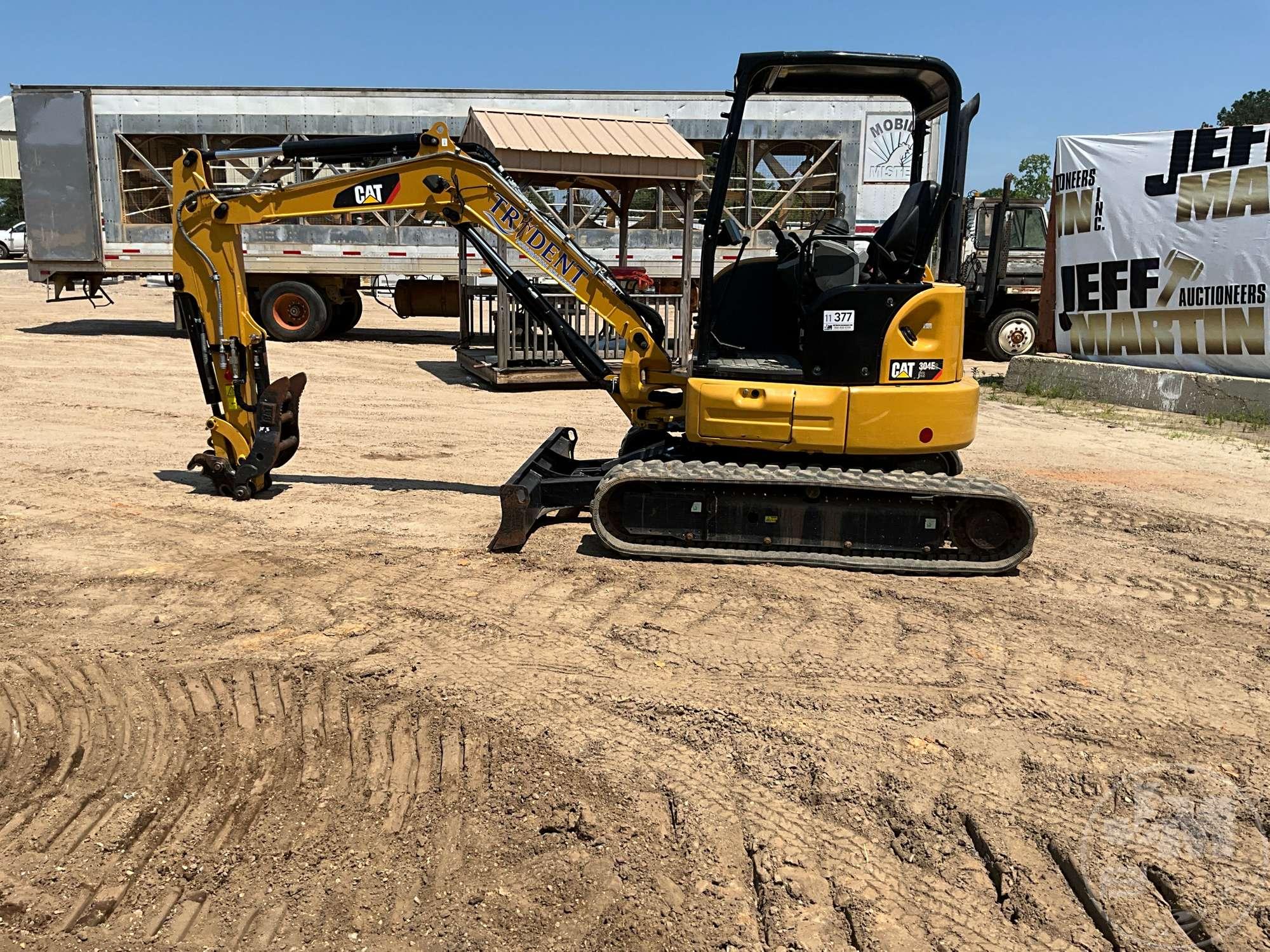 2019 CATERPILLAR 304E2CR MINI EXCAVATOR SN: ME406386