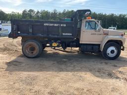 1992 FORD F-800 SINGLE AXLE DUMP TRUCK VIN: 1FDXK84A9NVA09313