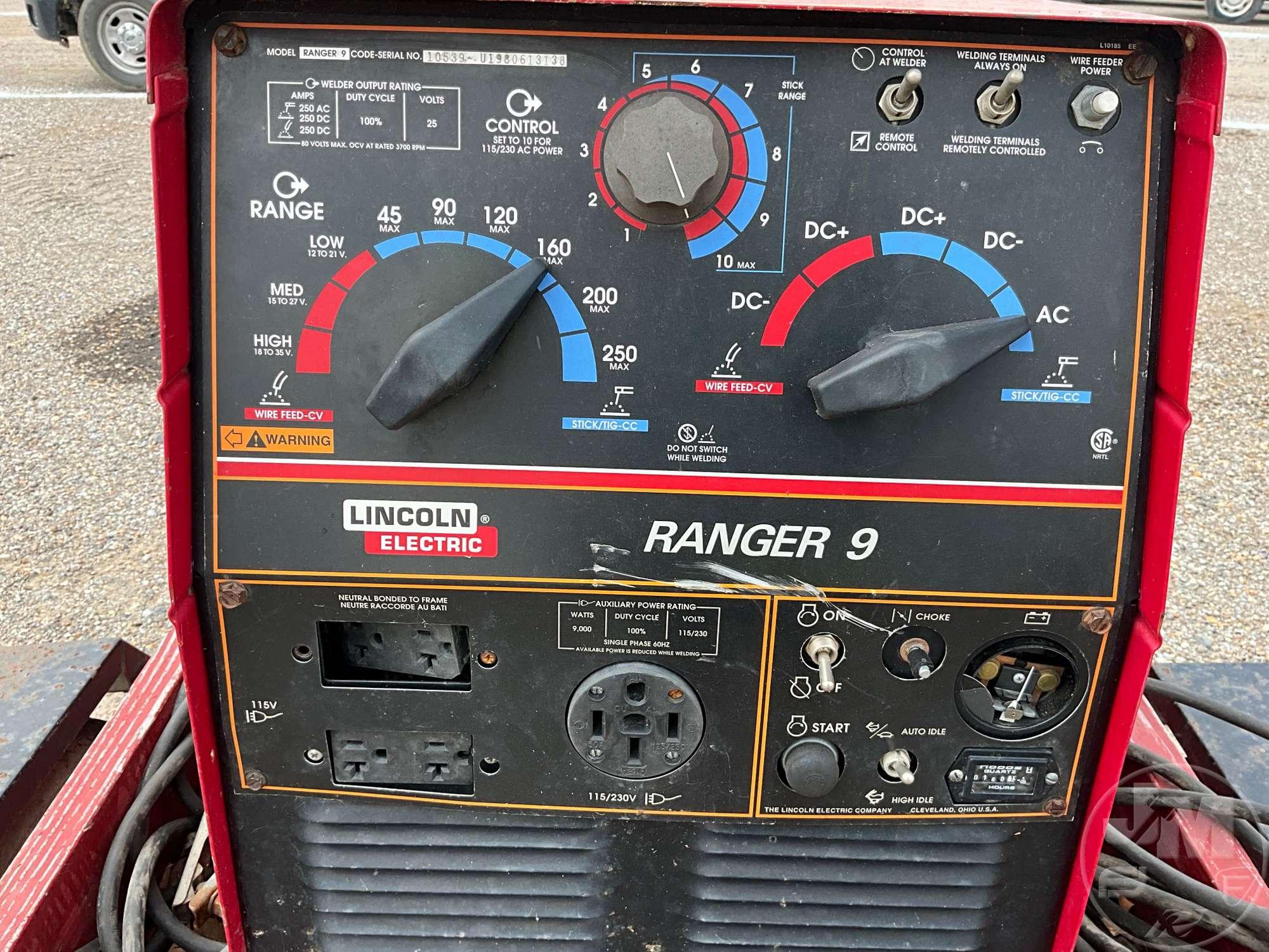 LINCOLN RANGER 9 250 AMP WELDER