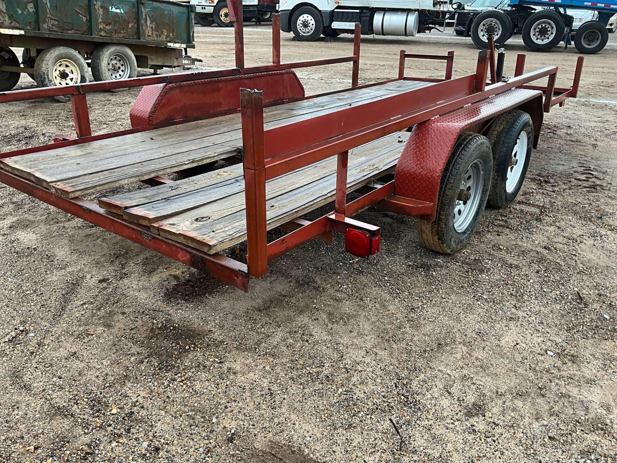 2012 BUCK DANDY  UTILITY TRAILER 6'6"X16' VIN: 4DHUS1623CS028166