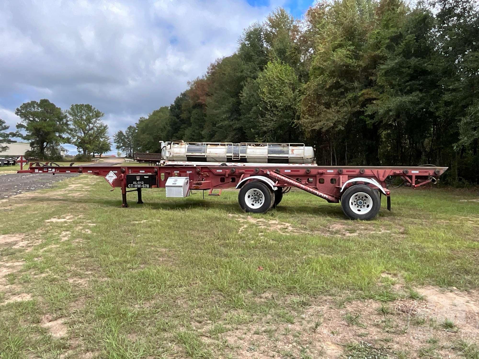 1995 PEONY DUAL BIN ROLL OFF TRAILER T/A TANDEM AXLE ROLLOFF TRAILER VIN: 1P9RS4822S1186075