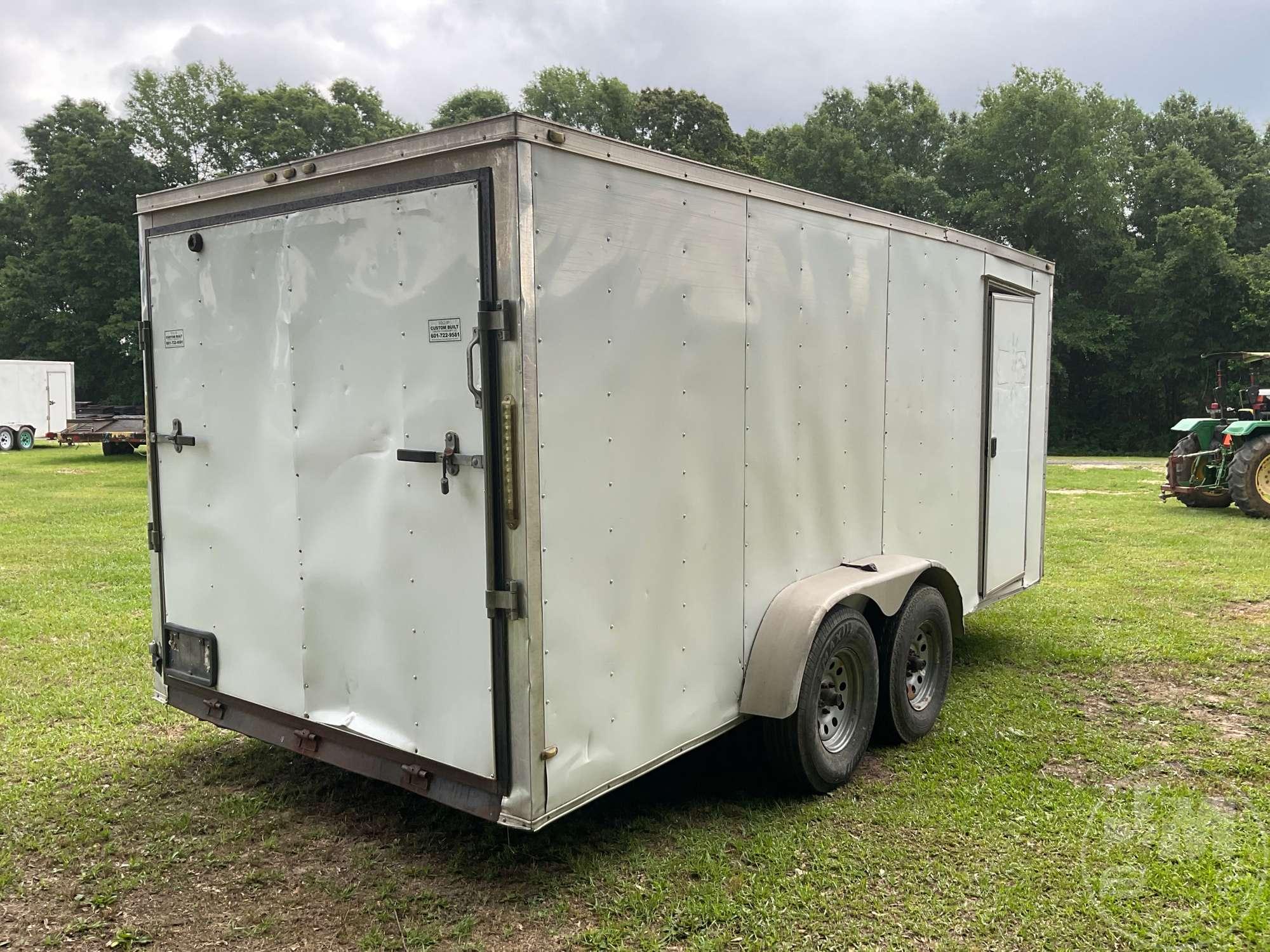 2016 DEEP CARGO ENCLOSED TRAILER 7'X16' VIN: 7FD1E162XG1000084