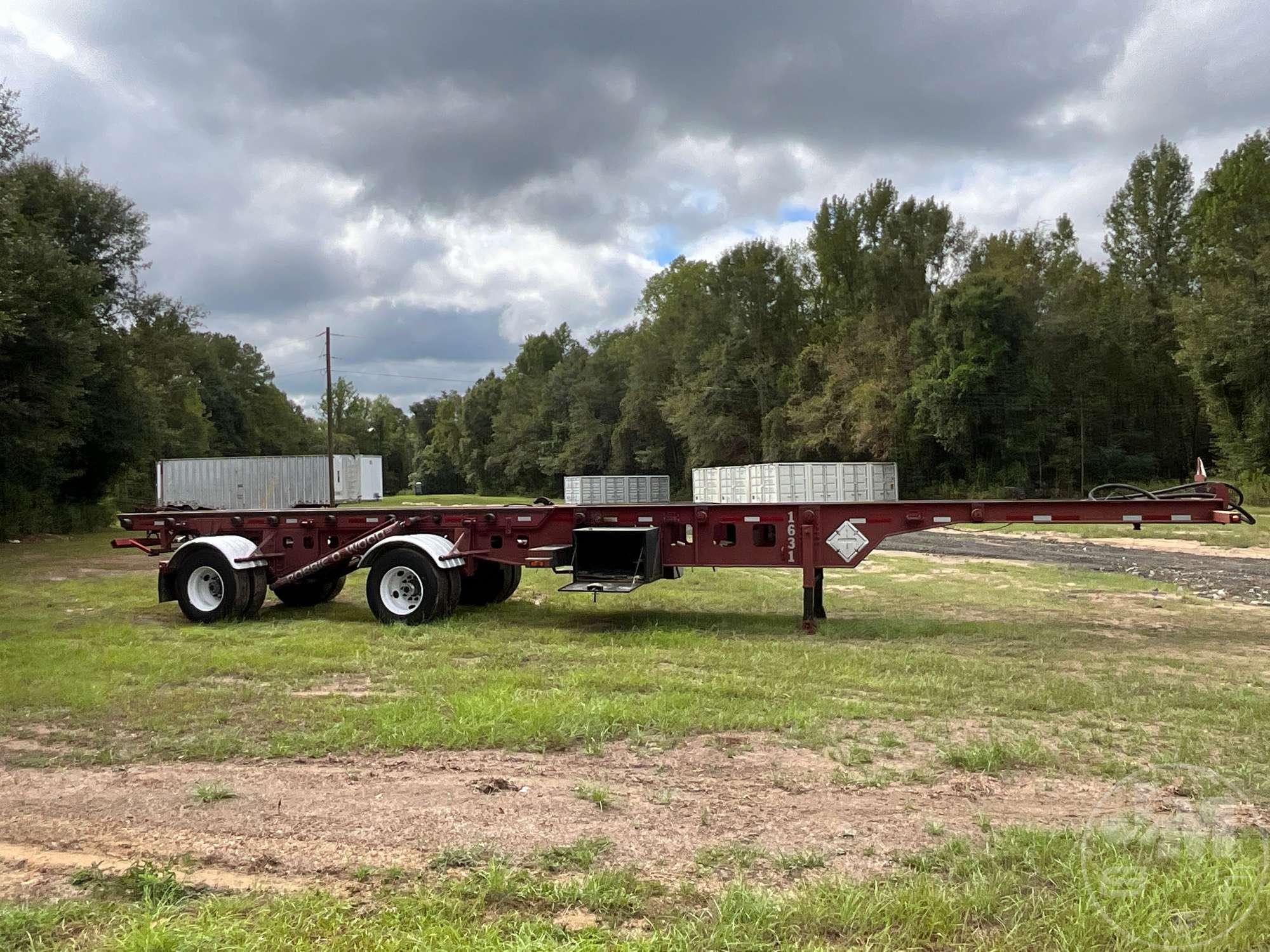 1995 PEONY DUAL BIN ROLL OFF TRAILER T/A TANDEM AXLE ROLLOFF TRAILER VIN: 1P9RS4822S1186075