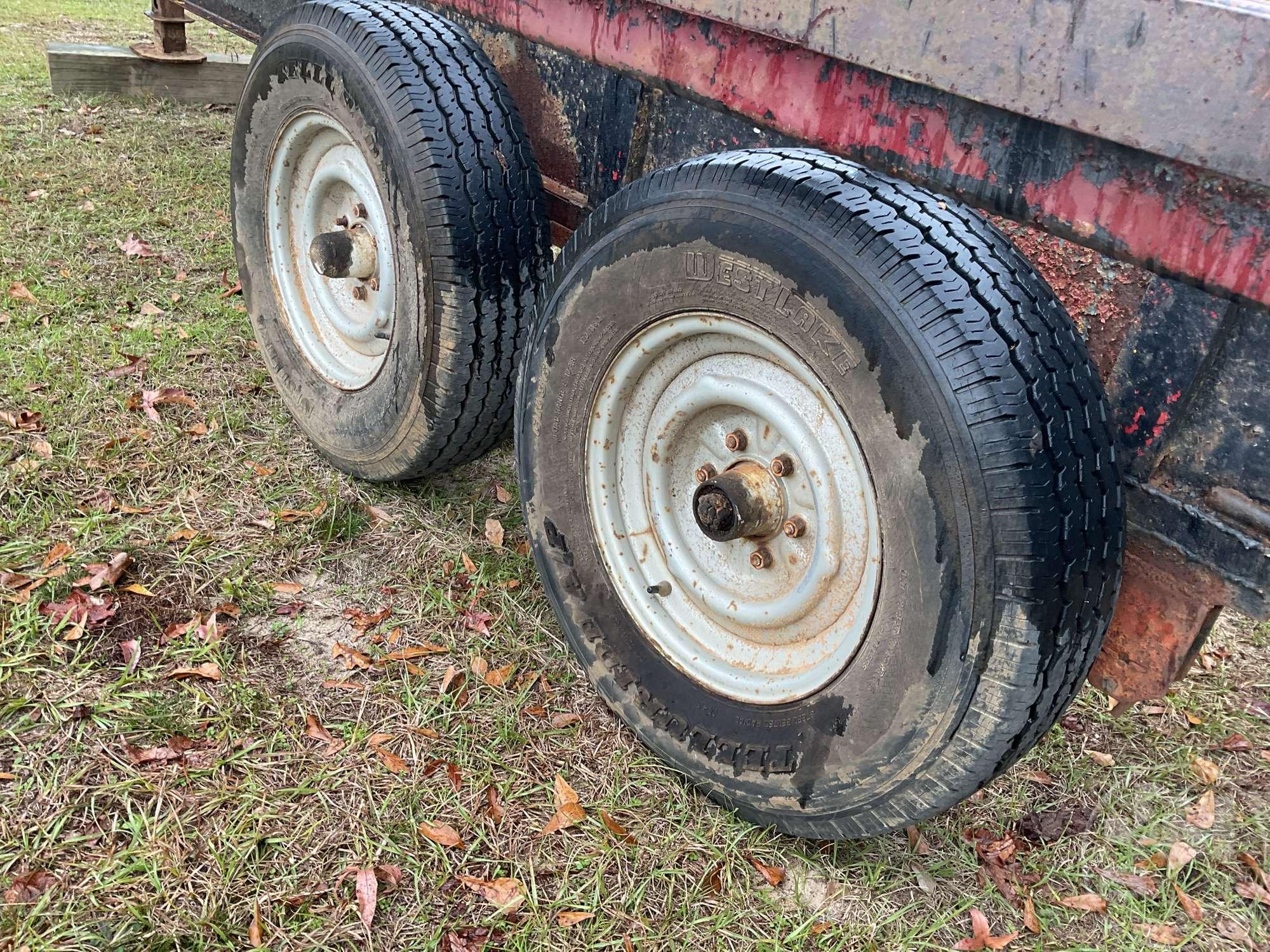 SHOP BUILT TRAILER 20' FLATBED TRAILER