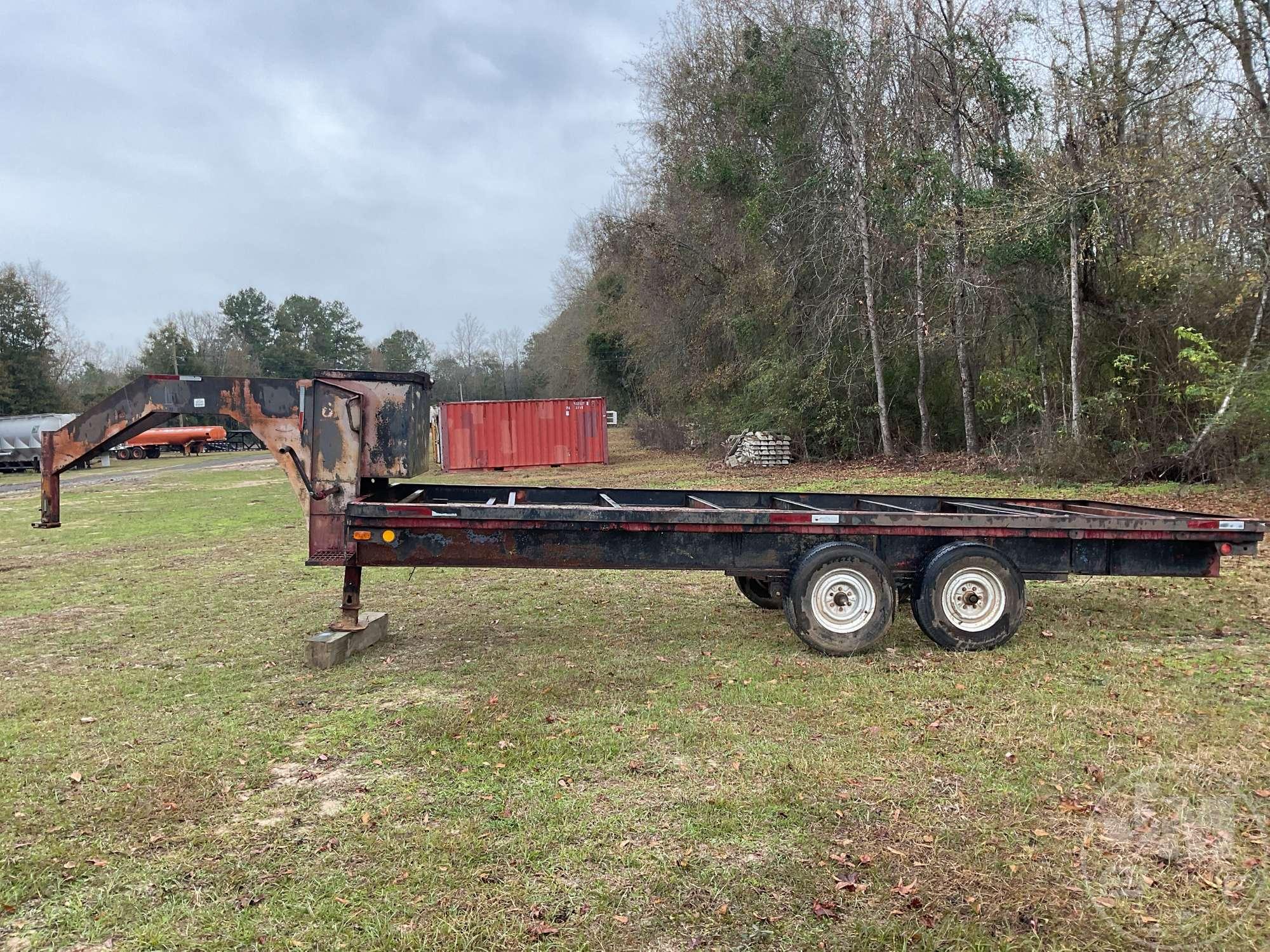 SHOP BUILT TRAILER 20' FLATBED TRAILER