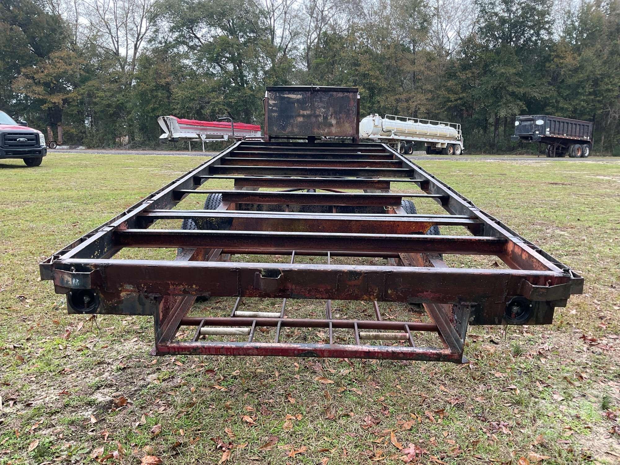 SHOP BUILT TRAILER 20' FLATBED TRAILER